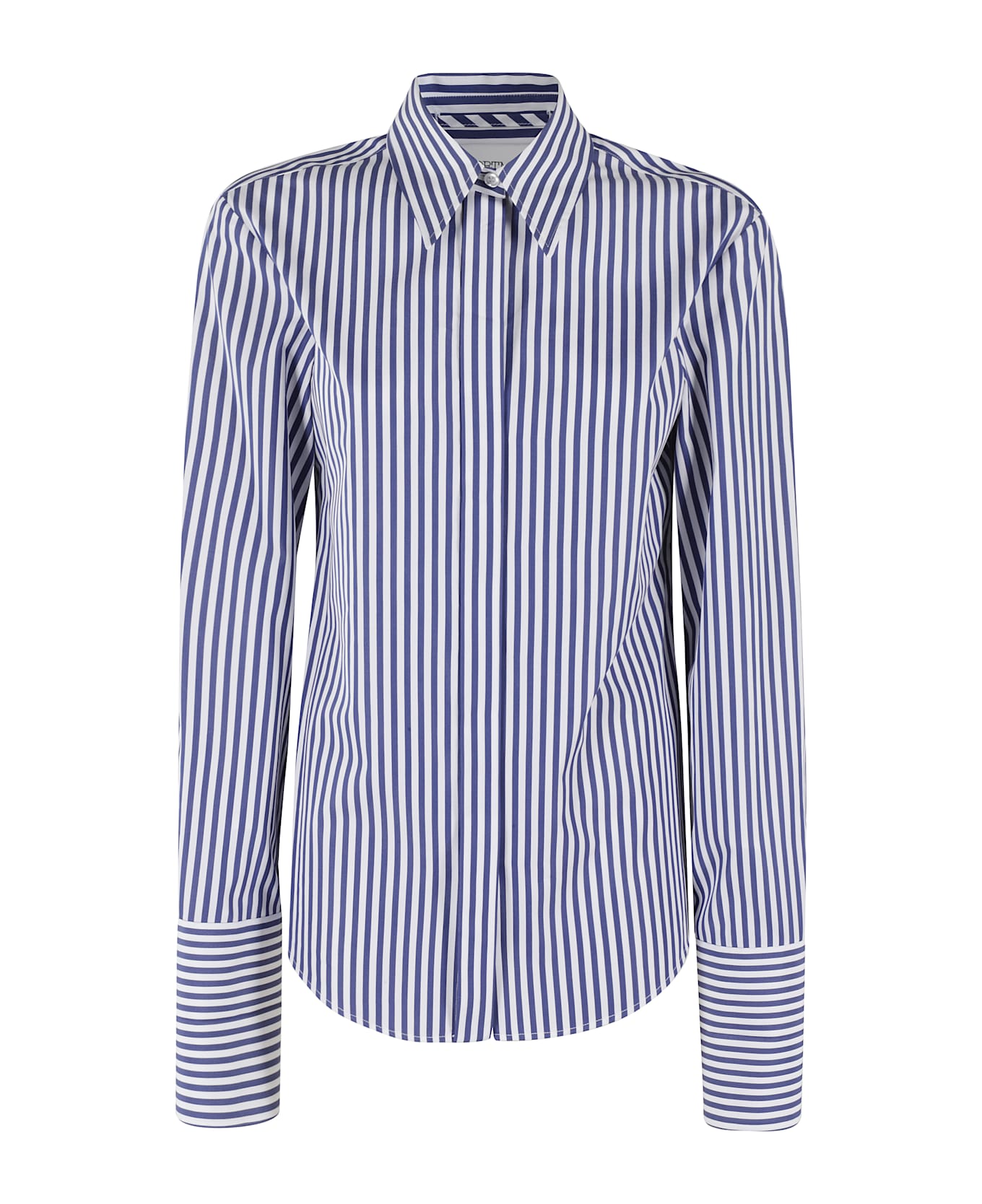 SportMax Striped Button-up Shirt - Bianco