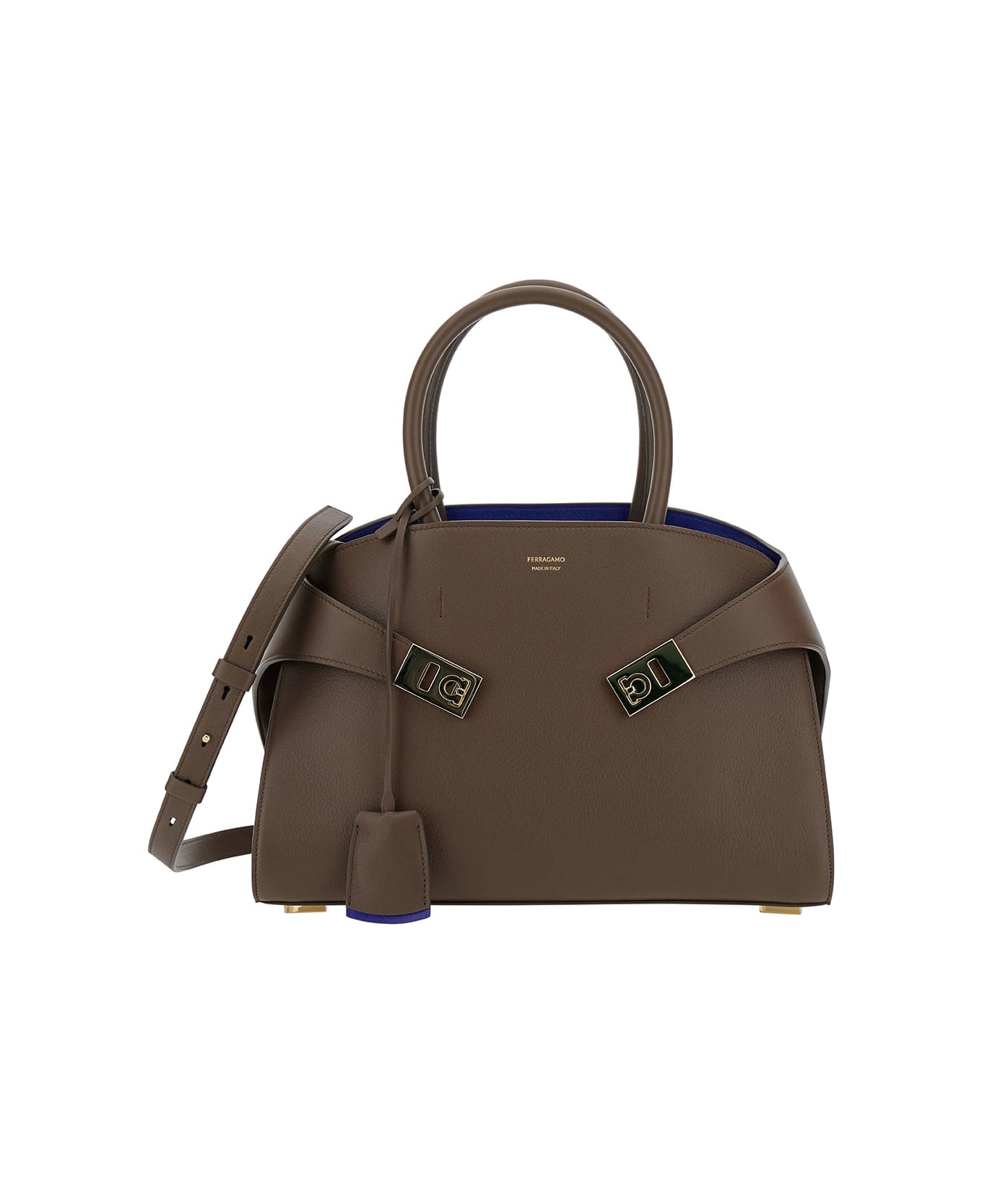 Ferragamo Hug Small - BROWN