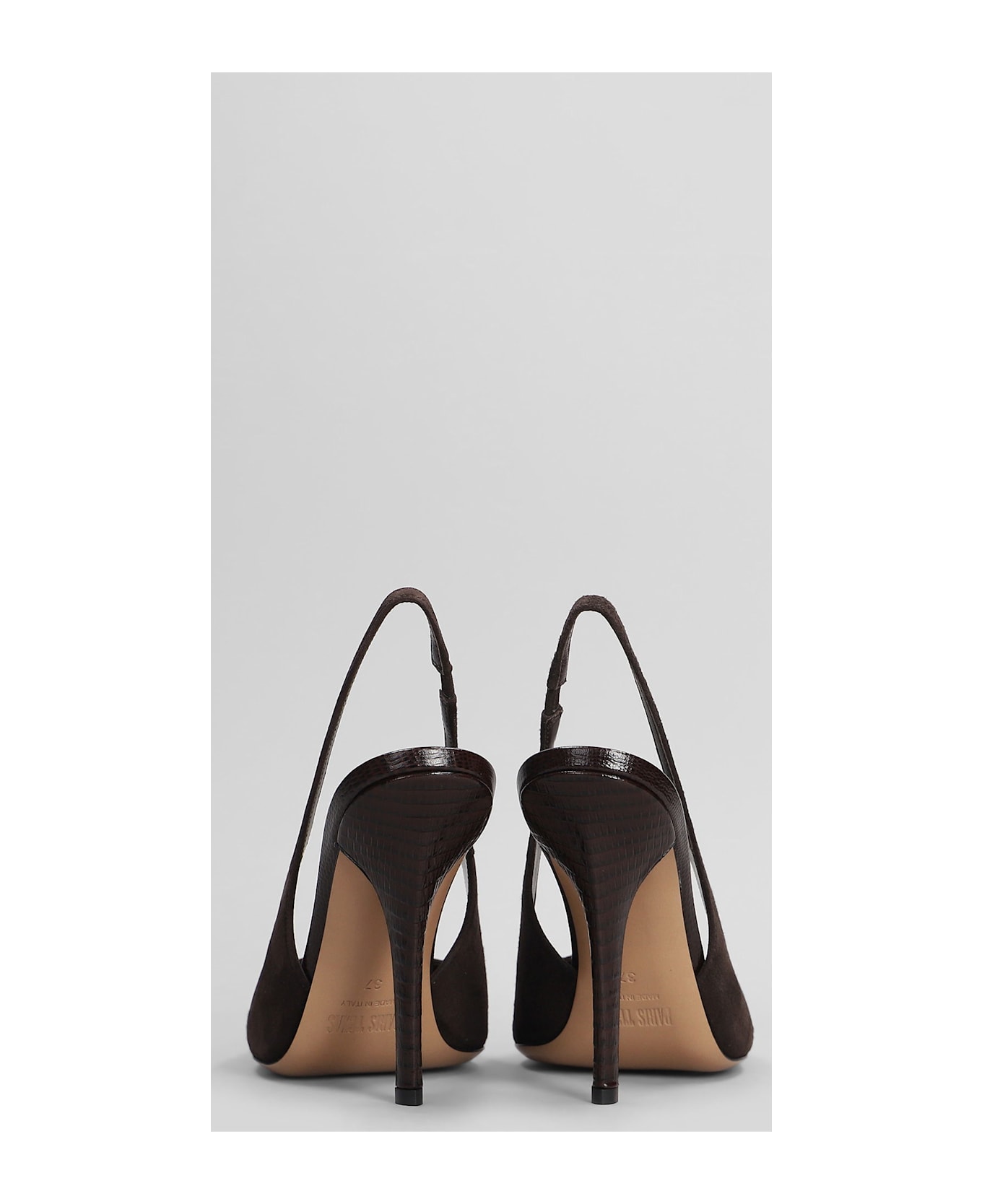 Paris Texas Miranda 105 Pumps In Dark Brown Suede - dark brown
