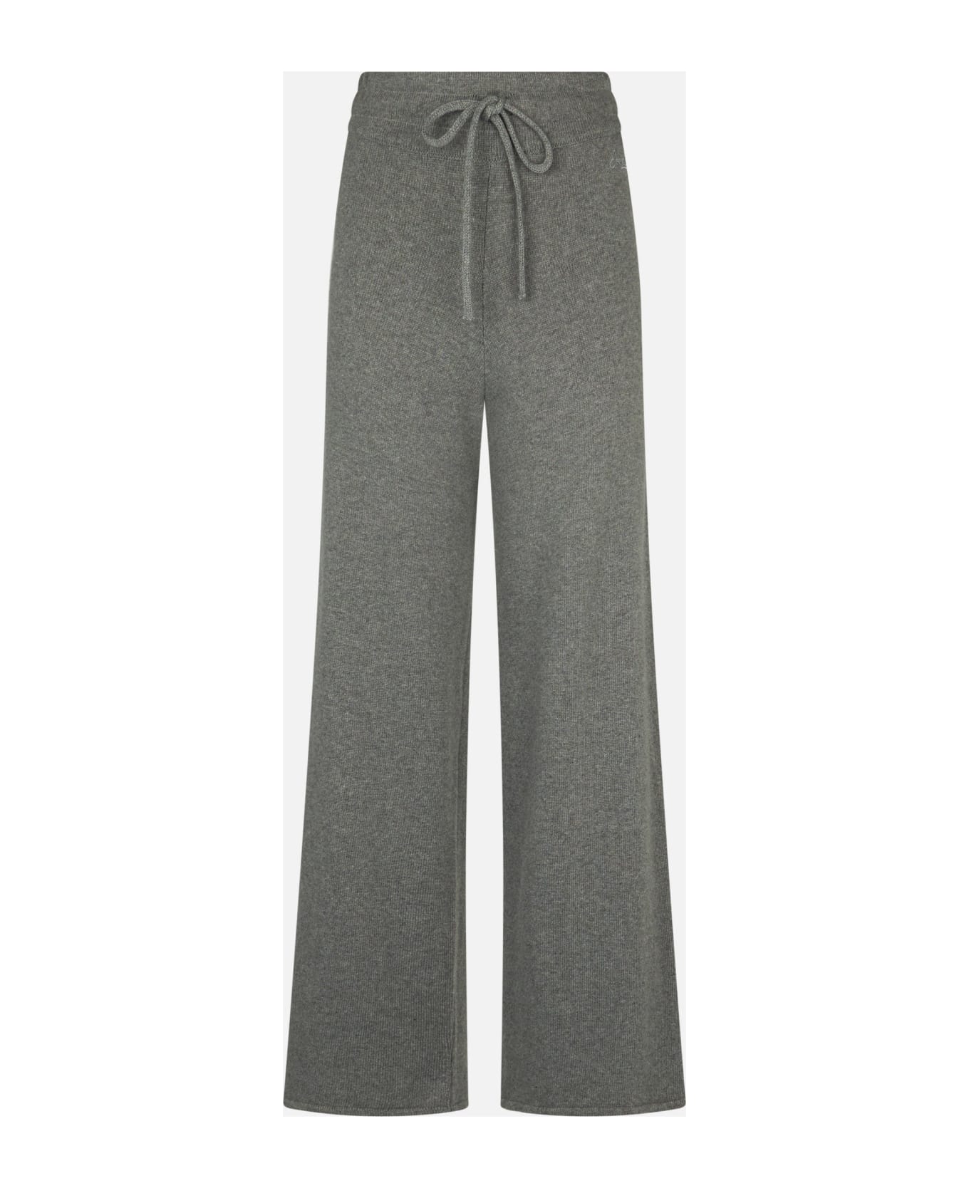 MC2 Saint Barth Knitted Grey Palazzo Pants - GREY