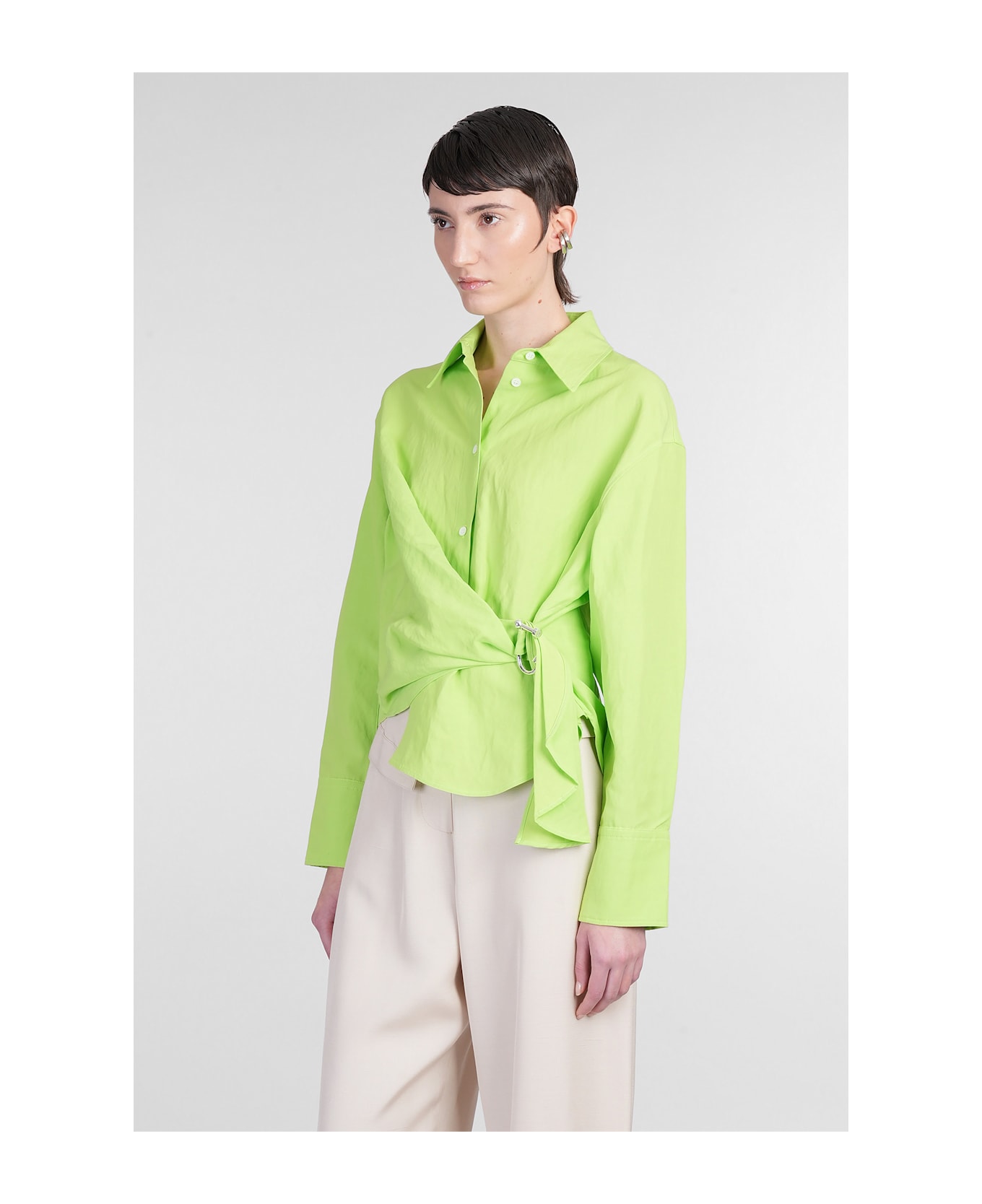 J.W. Anderson Shirt In Green Viscose - green