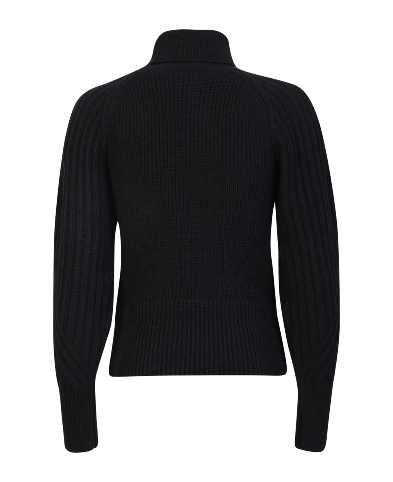 IRO Heart Neckline Wool Sweater In Black - Black