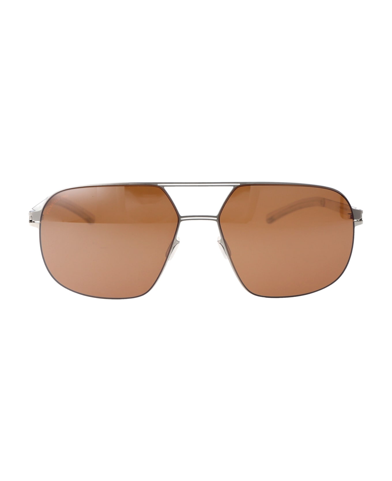 Mykita Angus Sunglasses - 459 Silver/White PolProHiConBrownSL/F