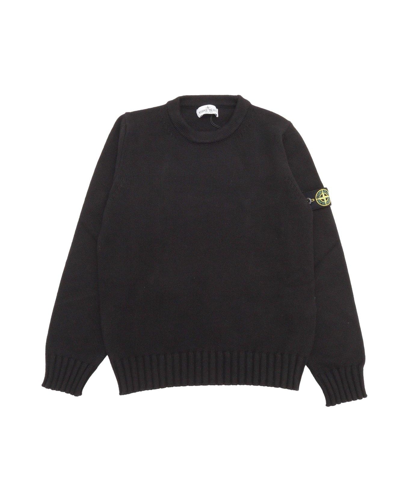 Stone Island Logo Patch Crewneck Jumper