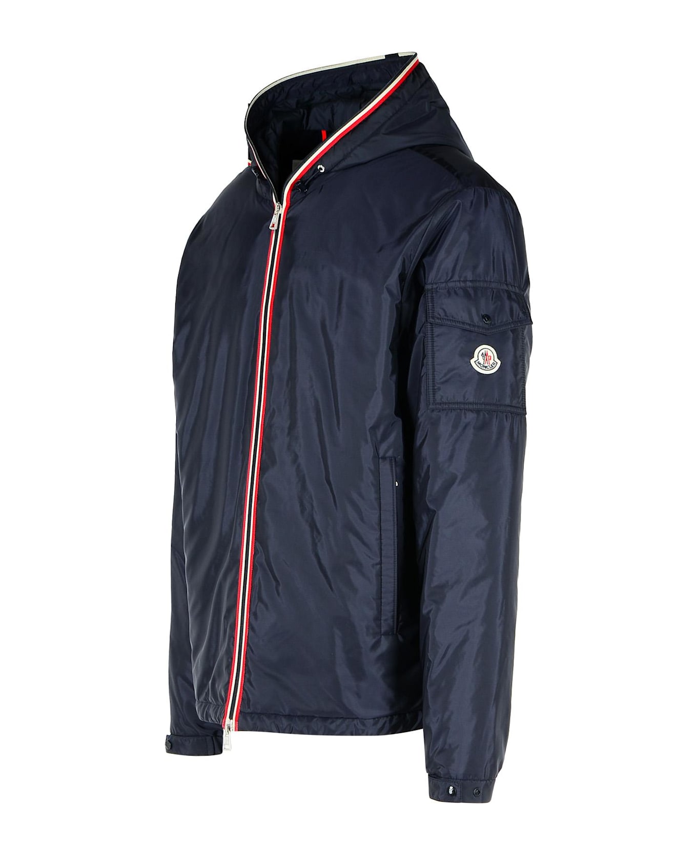 Moncler 'evettes' Navy Polyamide Jacket - Blue