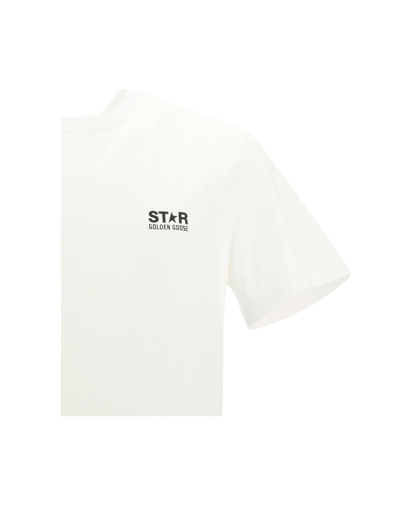 Golden Goose Star T-shirt - Optic White/black シャツ
