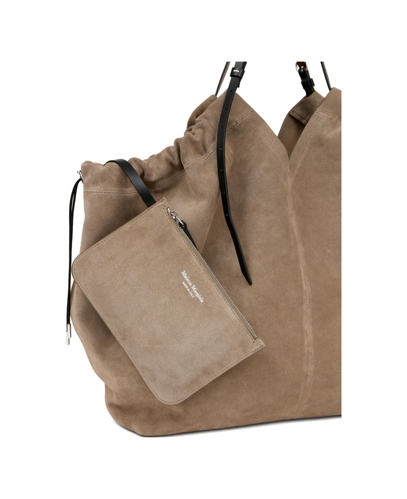 Maison Margiela Belt Bag Leather Tote - Beige