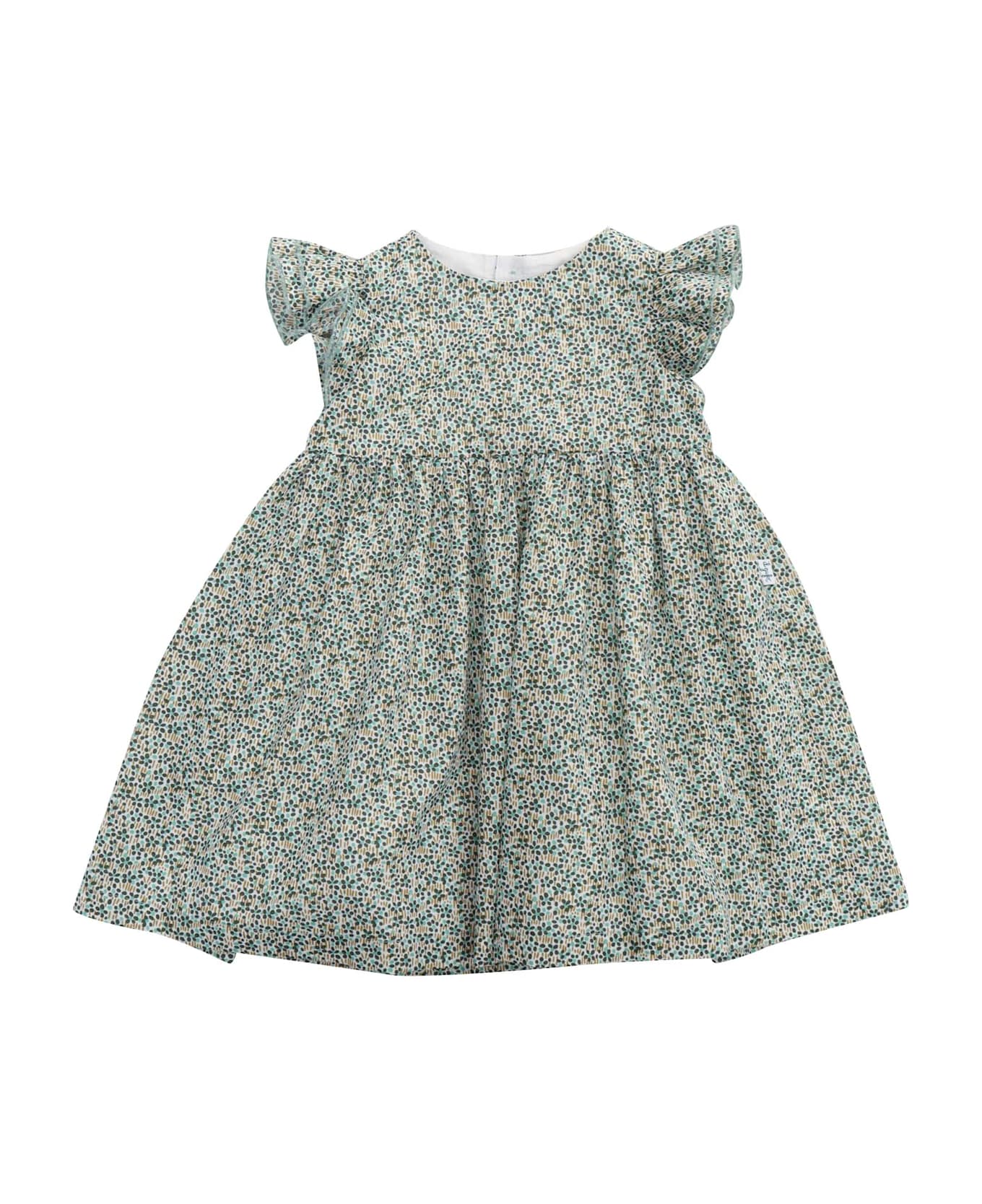 Il Gufo Short Sleeved Dress - GREEN
