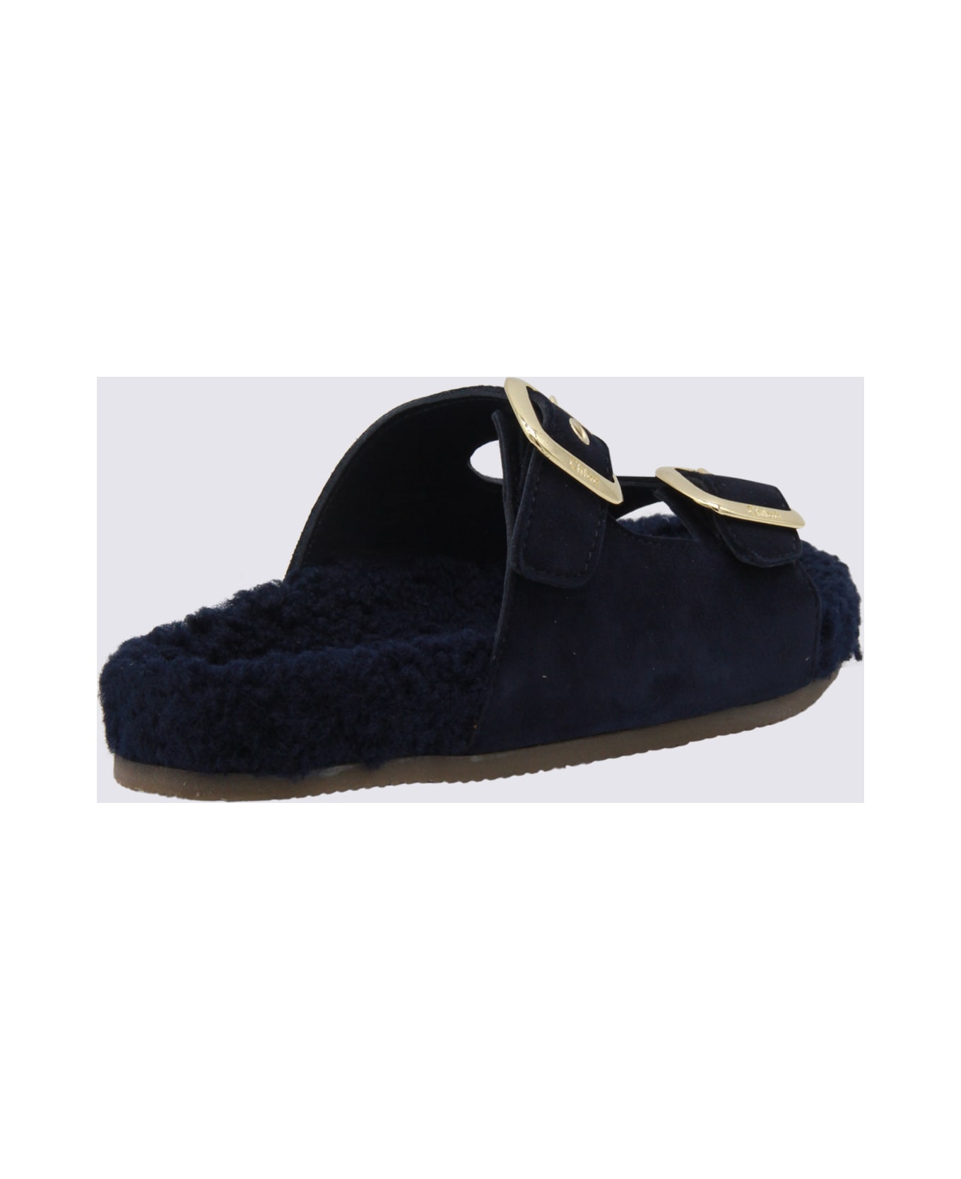 Chloé Blue Leather Sandals - Marine