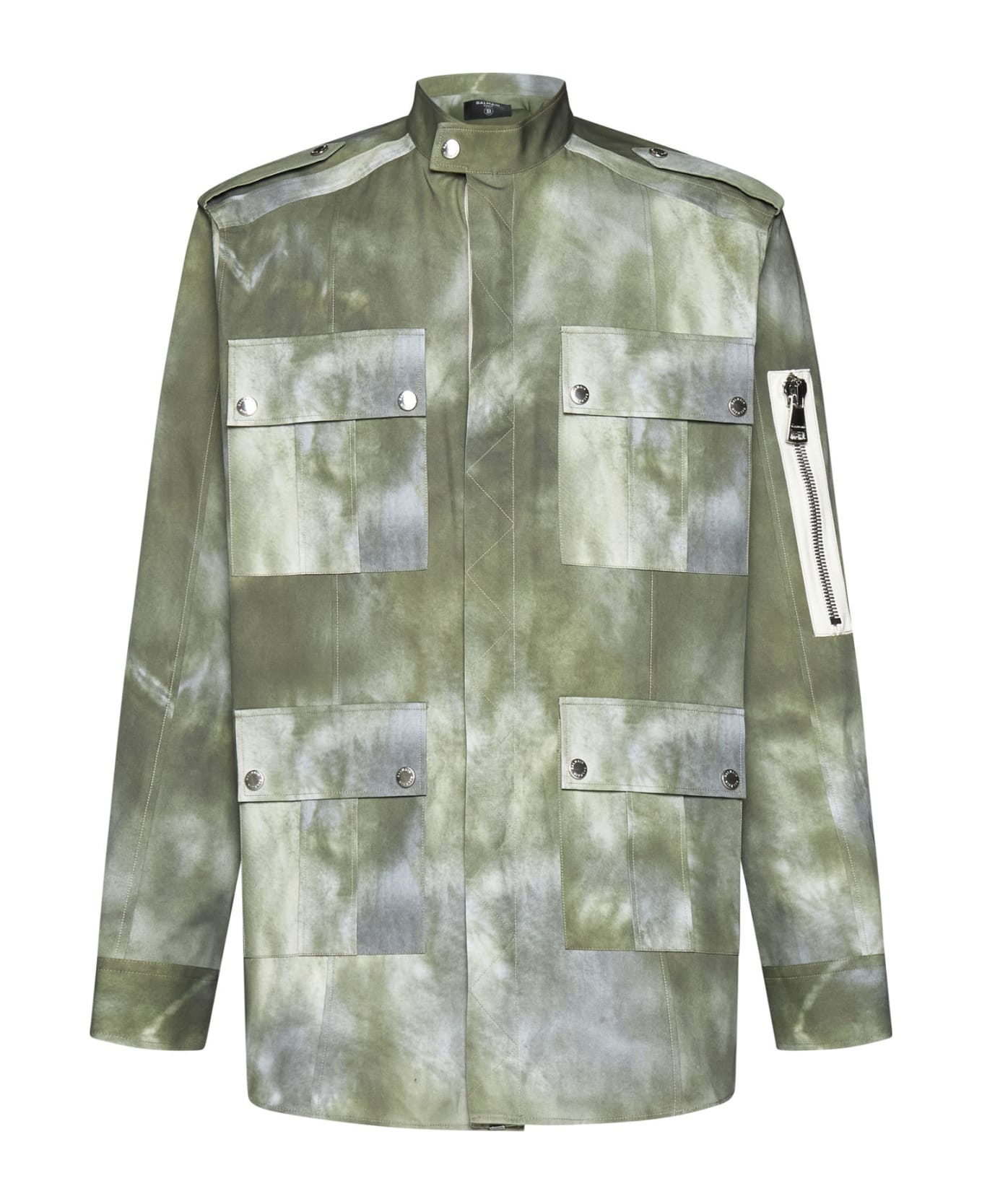 Balmain Cotton Saharan Jacket - Udf Multi Kaki
