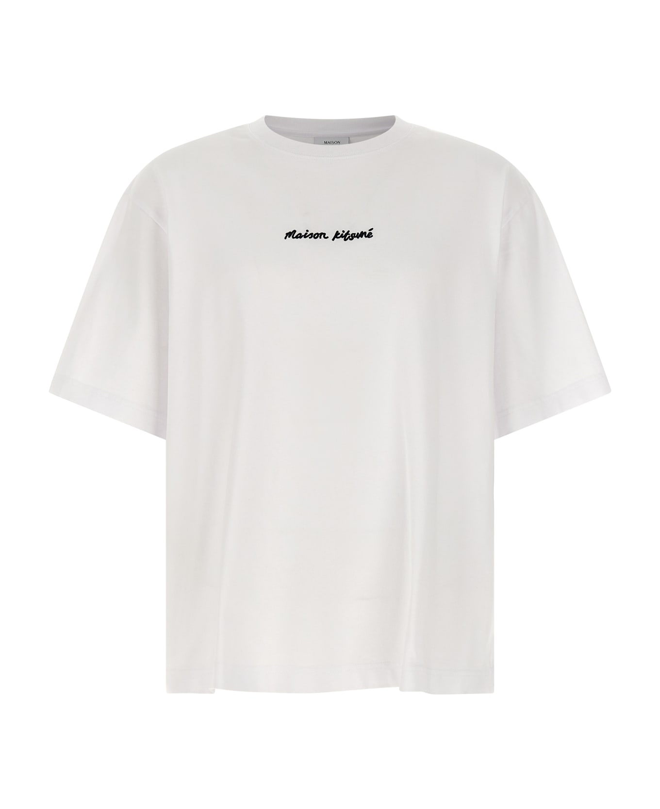 Maison Kitsuné Logo Embroidery T-shirt Maison Kitsuné - BLACK