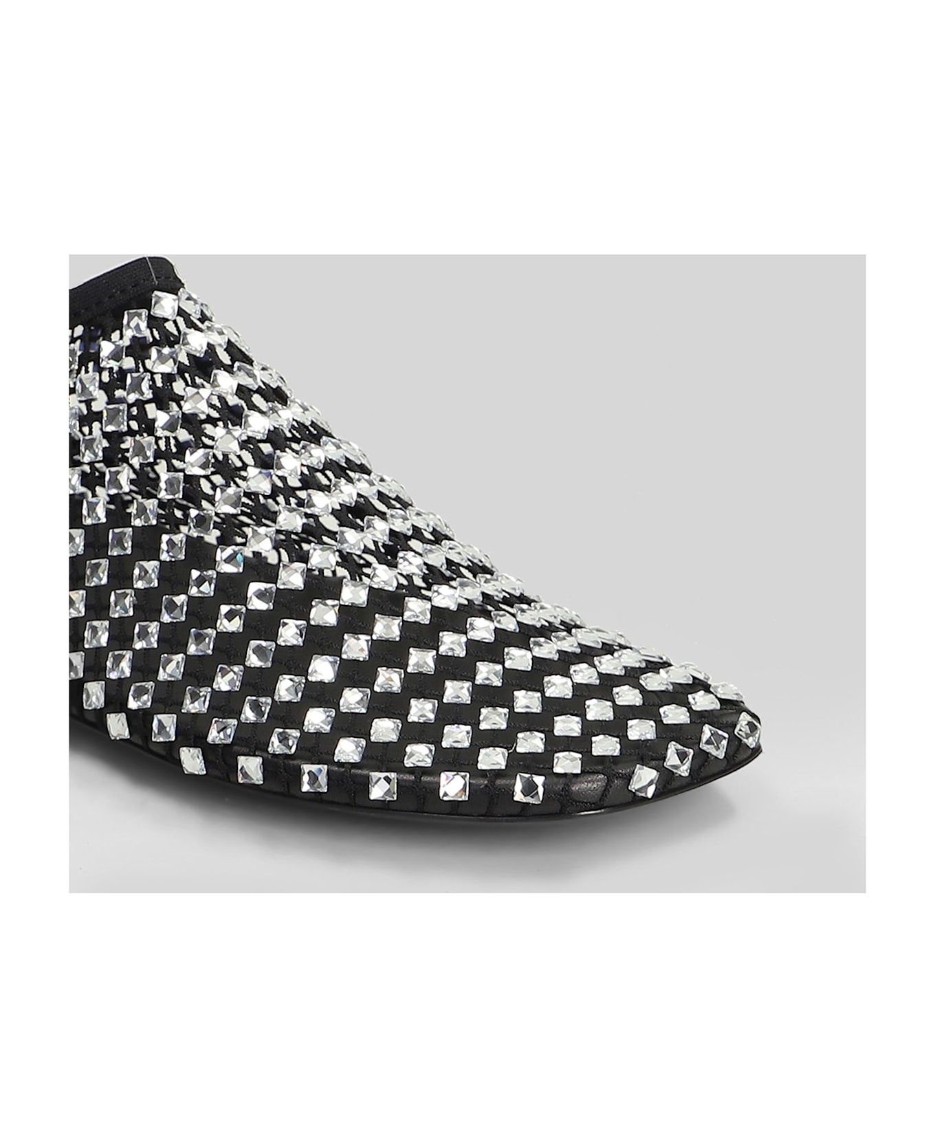 Christopher Esber Minette Bezeled Mesh Ballet Flats In Black Nylon - black