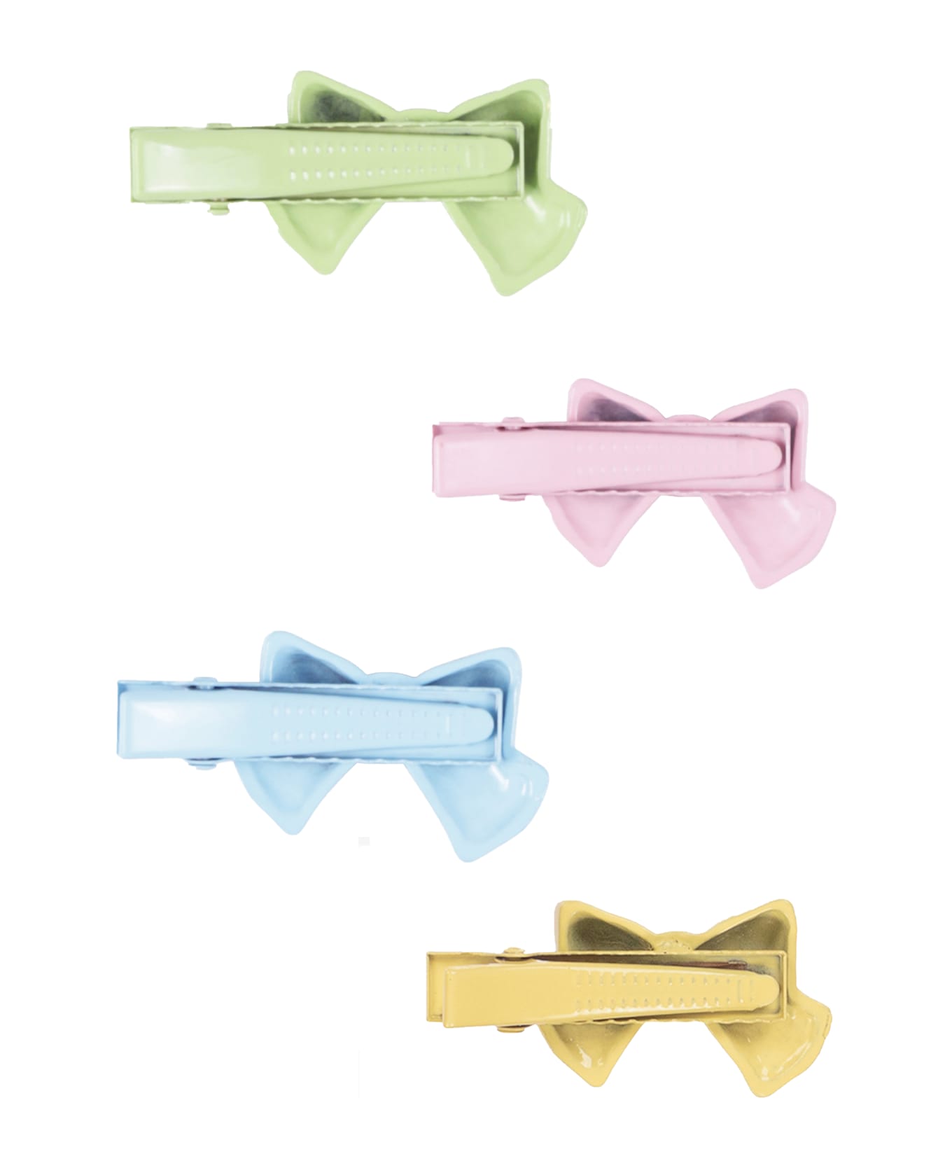 Monnalisa Multicolor Clip Set For Girl With Bow - Multicolor