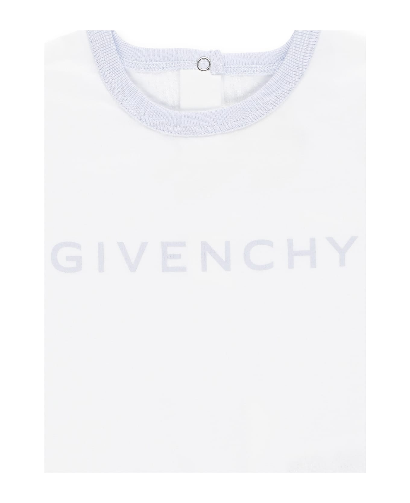Givenchy Two Piece Set With Logo - Light Blue
