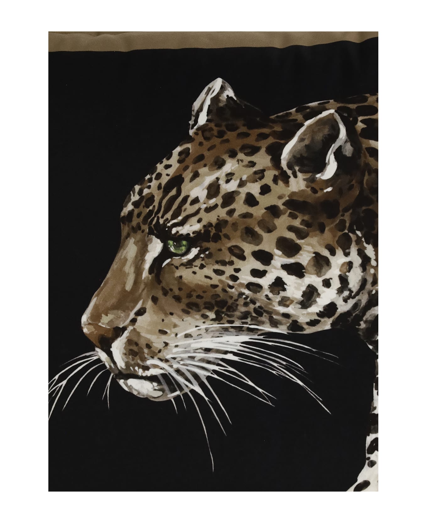 Dolce & Gabbana Leopard Canvas Pillow