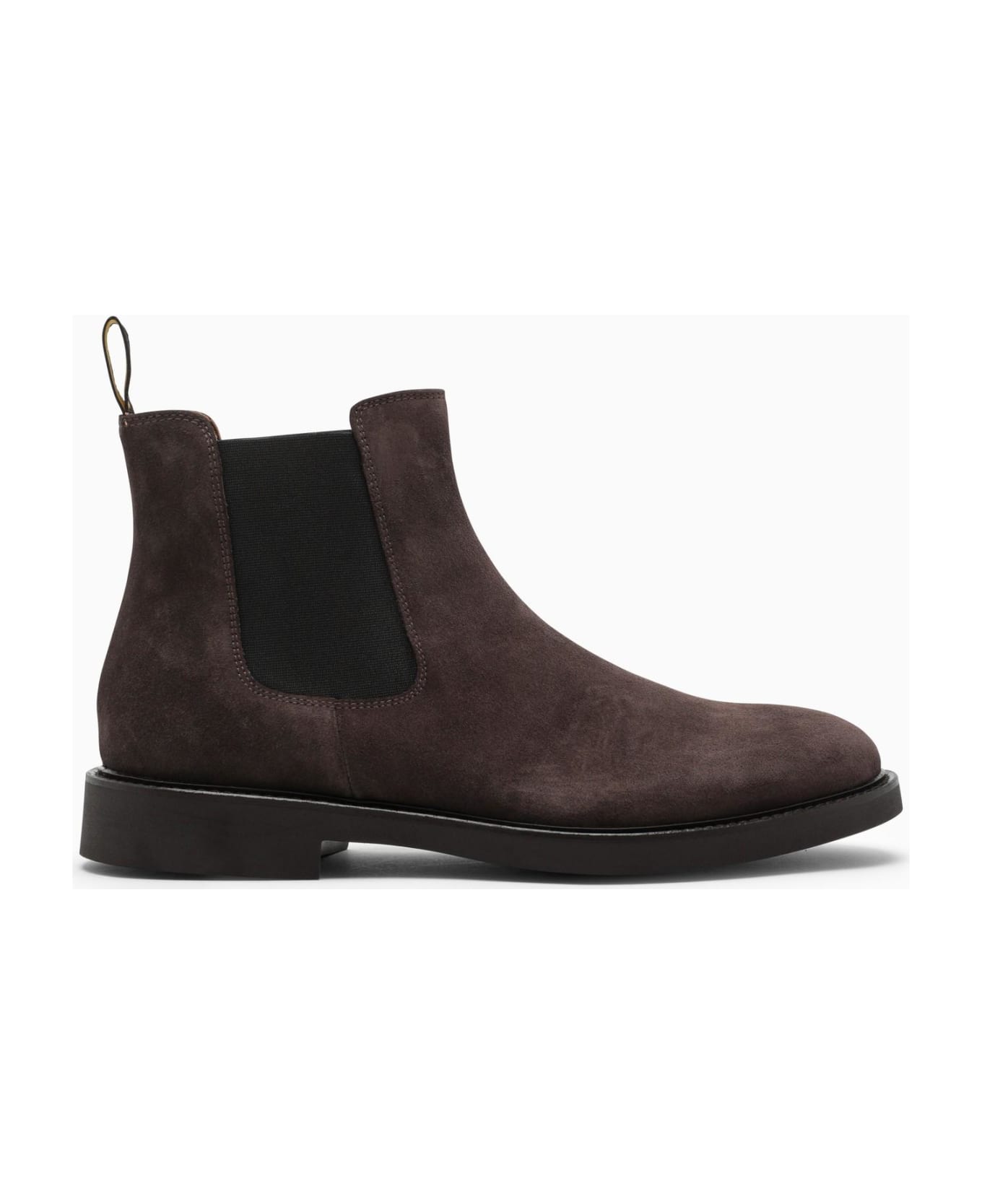 Doucal's Deep Brown Suede Chelsea Boots - Marrone