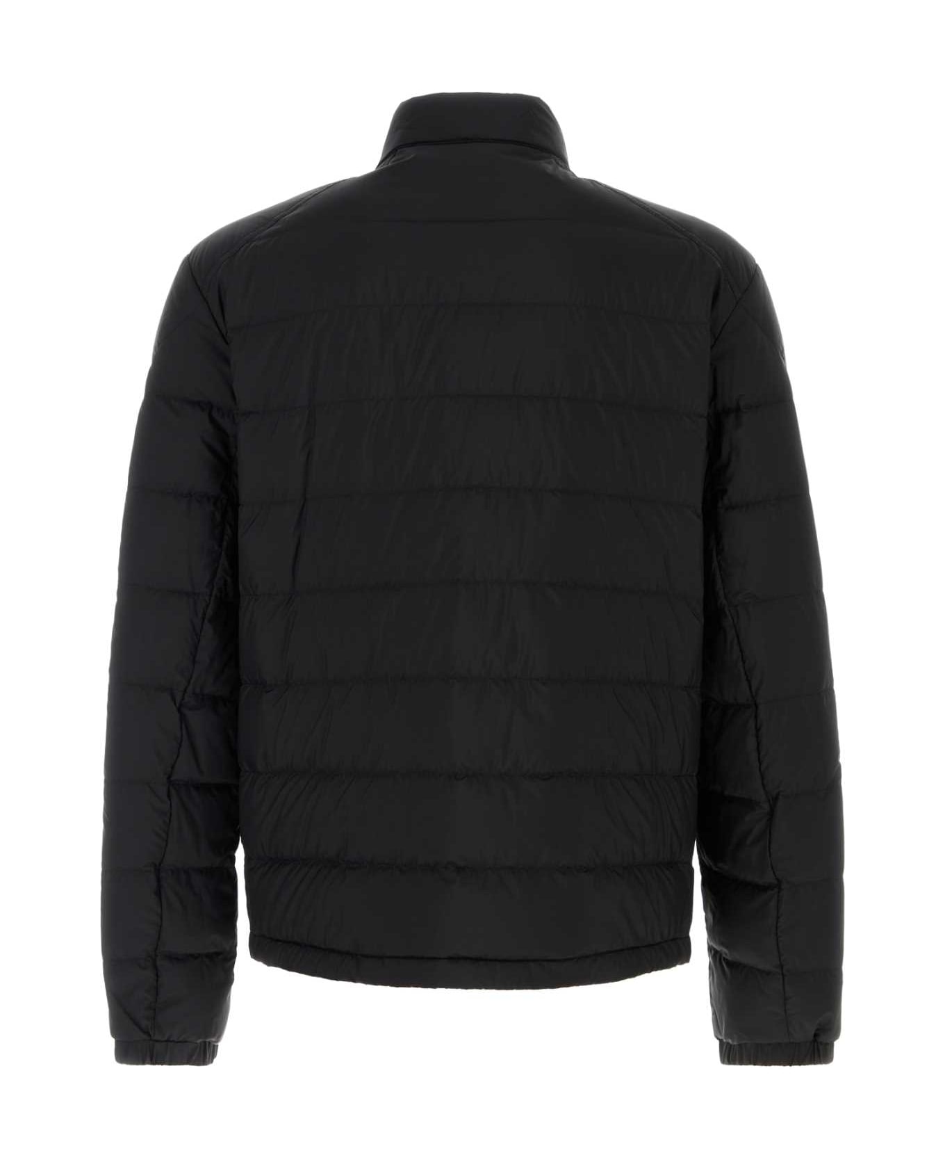 Moncler Black Nylon Selves Down Jacket - Black
