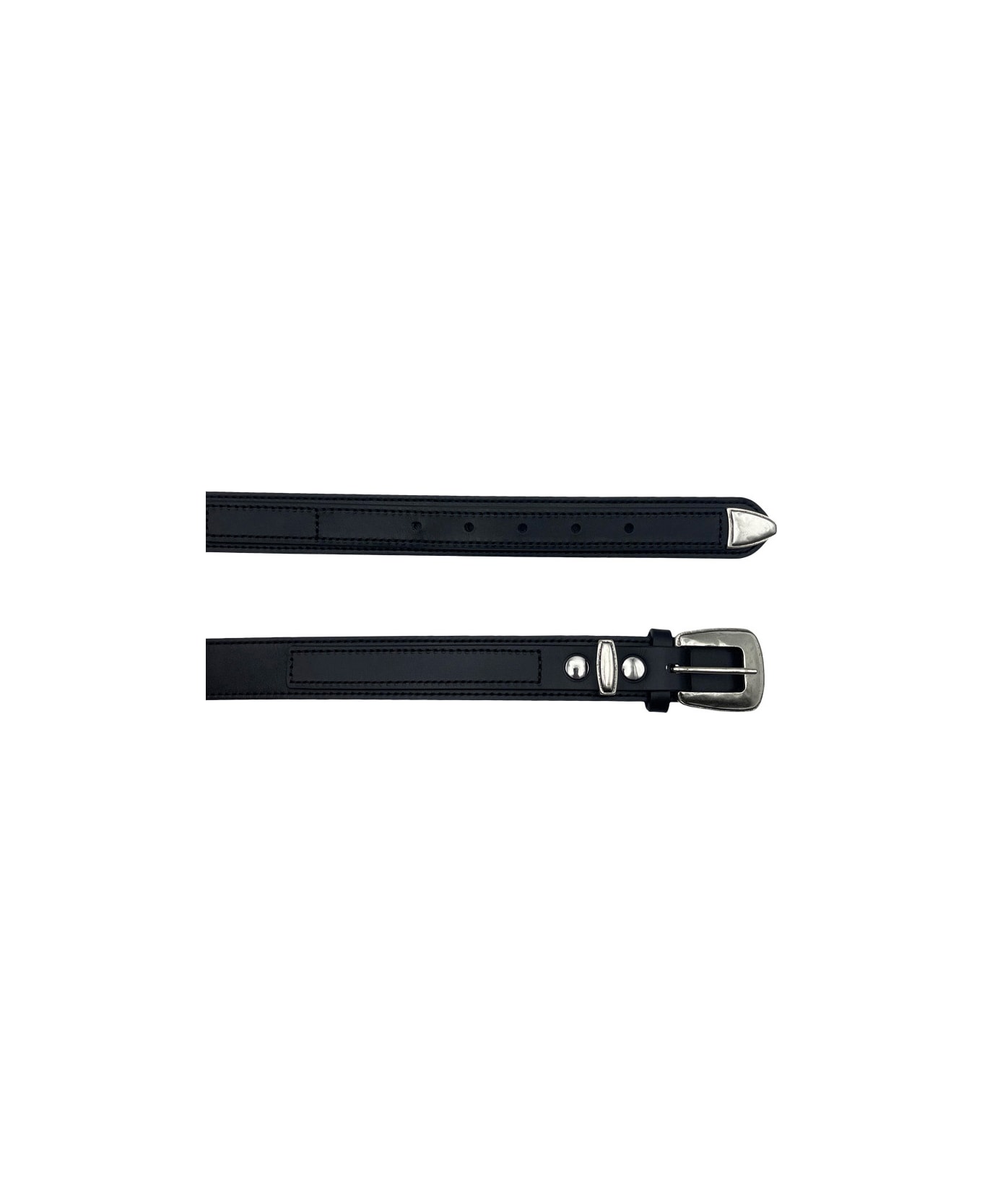 Lemaire Minimal Western Belt. - Black