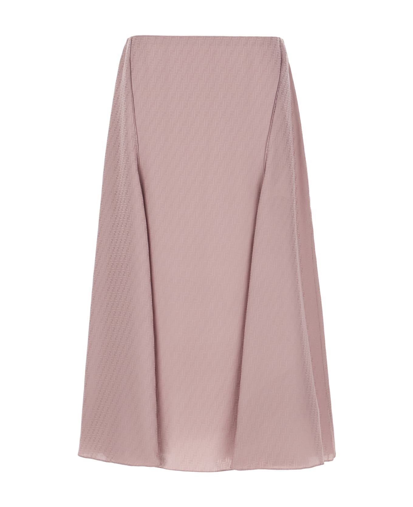 Fendi Mauve Silk Skirt - Rosa