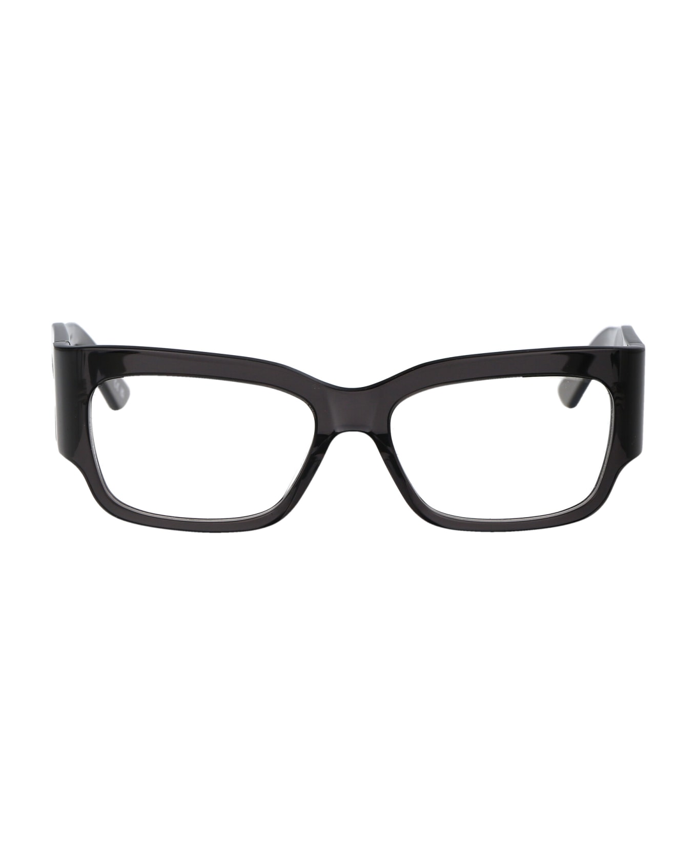 Balenciaga Eyewear Bb0332o Glasses - 004 GREY GREY TRANSPARENT