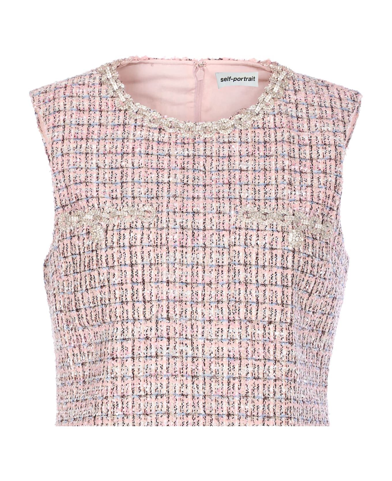 self-portrait Boucle' Mini Dress - Pink