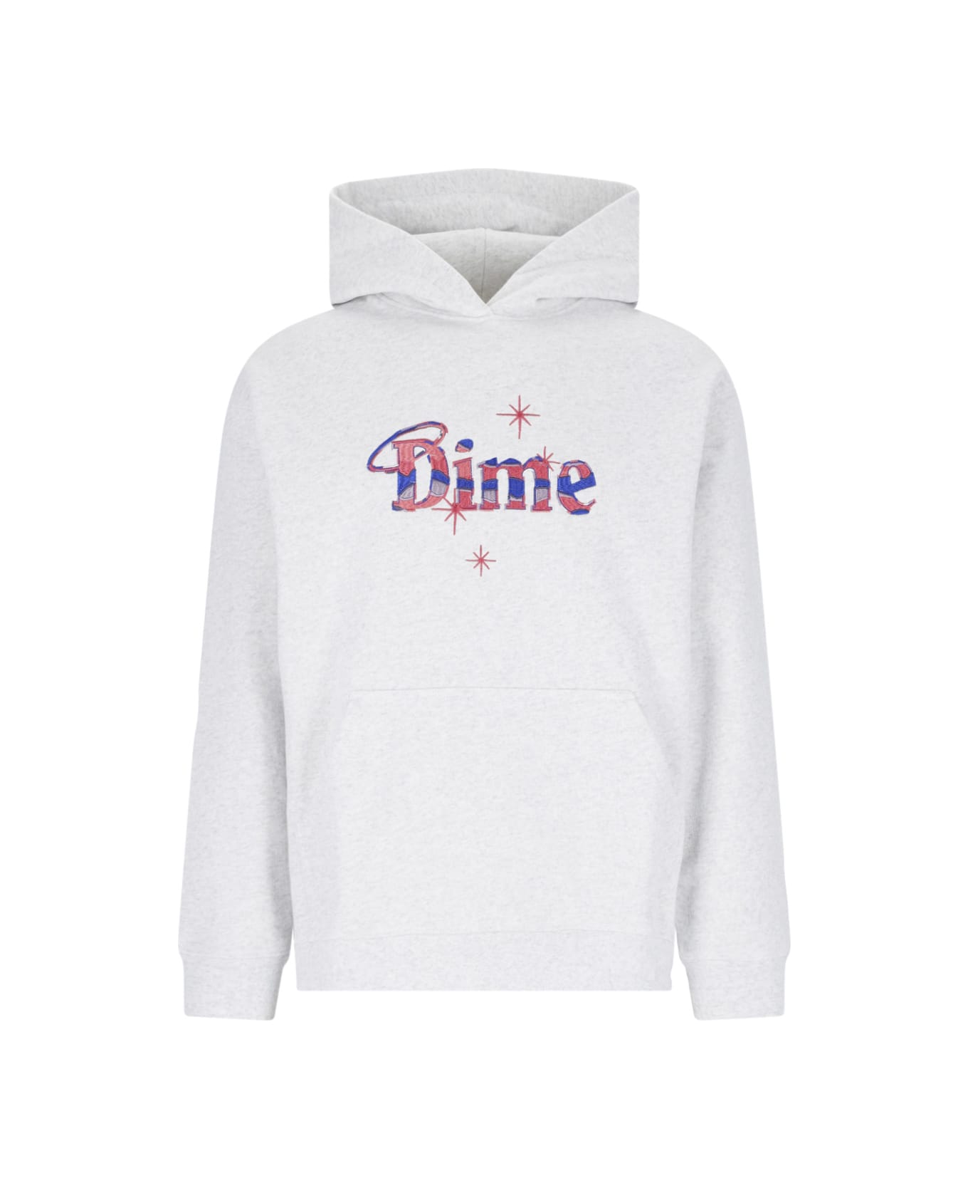 Dime Logo Embroidery Sweatshirt - Gray