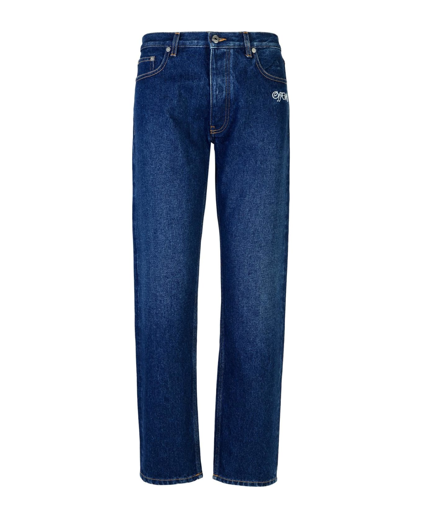Off-White Tapered Cotton Jeans