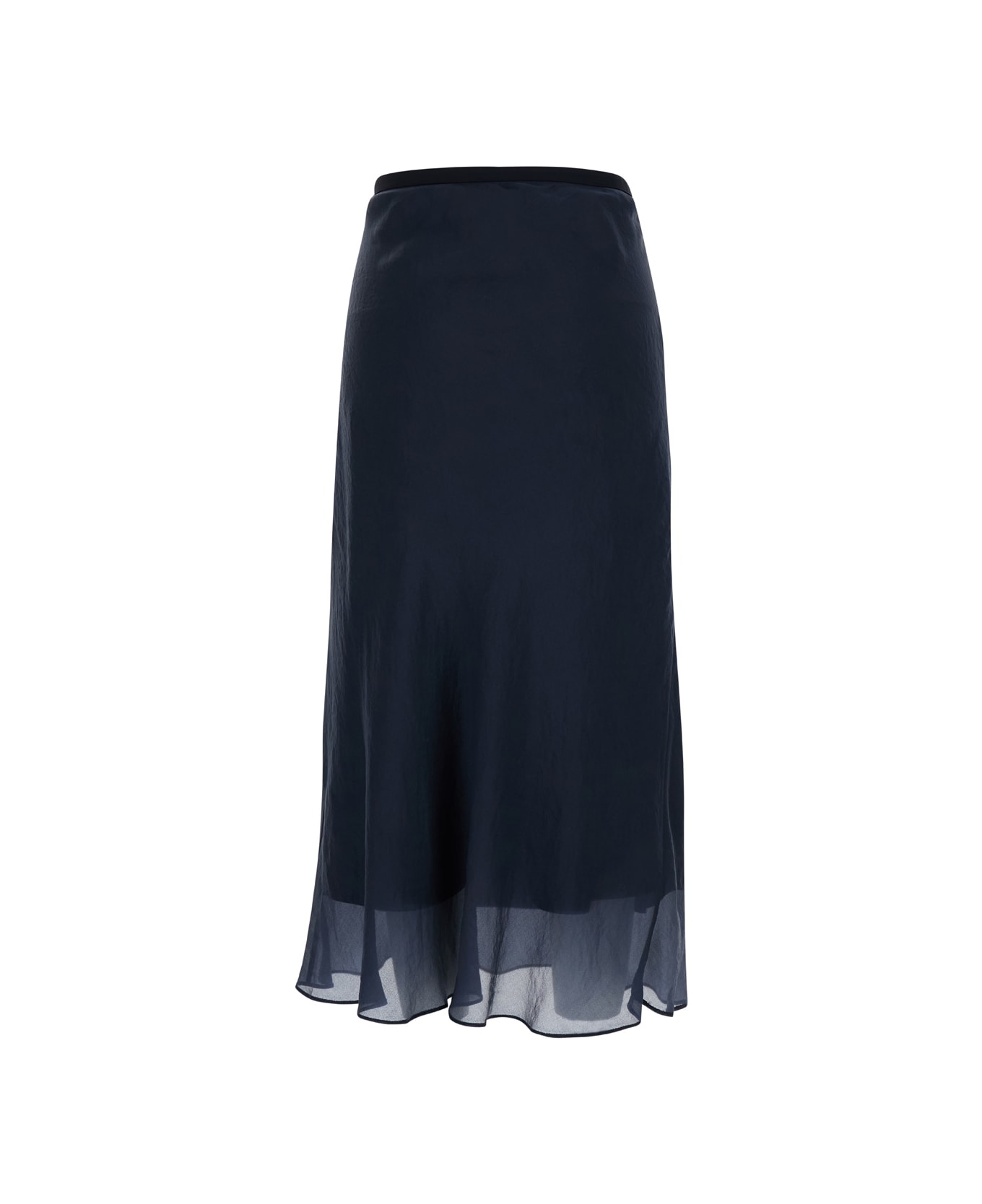 Dunst Layered Satin Skirt - Blu スカート