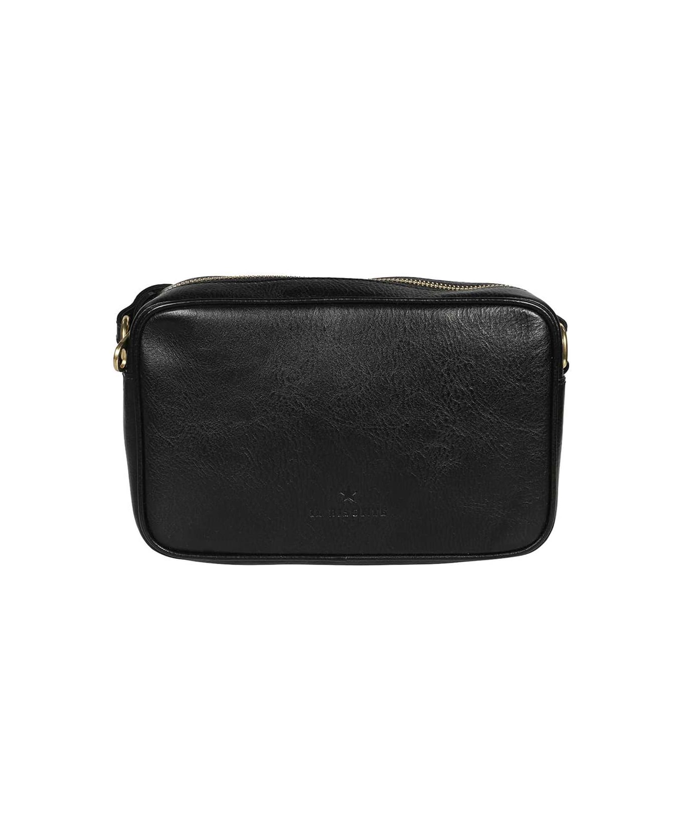 Il Bisonte Leather Crossbody Bag - black