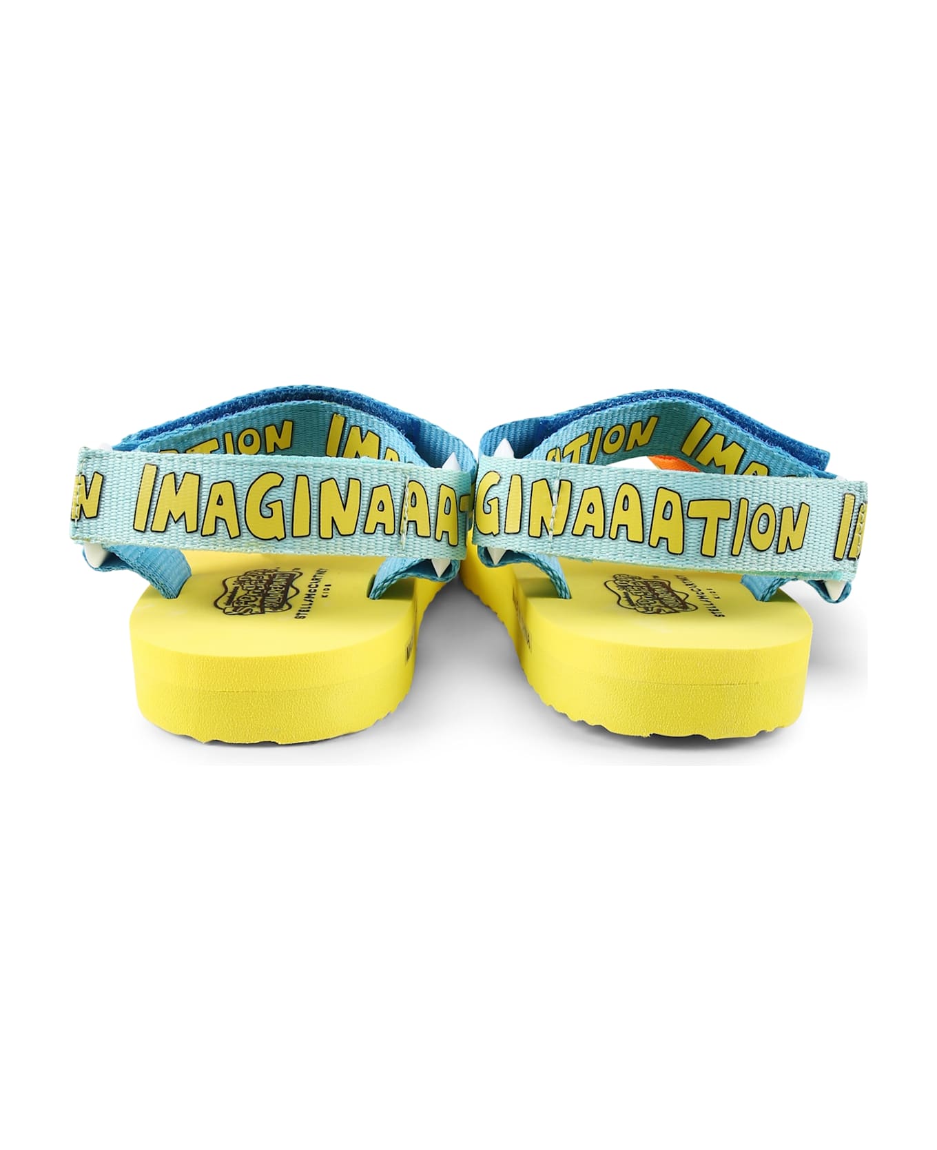 Stella McCartney Kids Yellow Sandals For Kids With Spongebob - Yellow