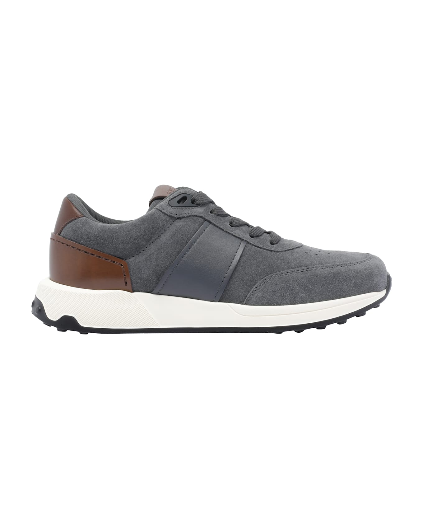 Tod
s Leather And Technical Fabric Sneakers - Grey