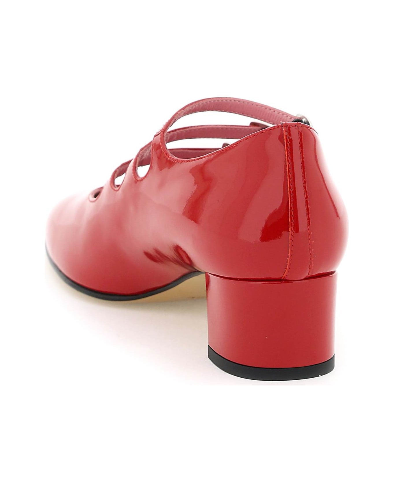 Carel Patent Leather Kina Mary Jane - RED ハイヒール
