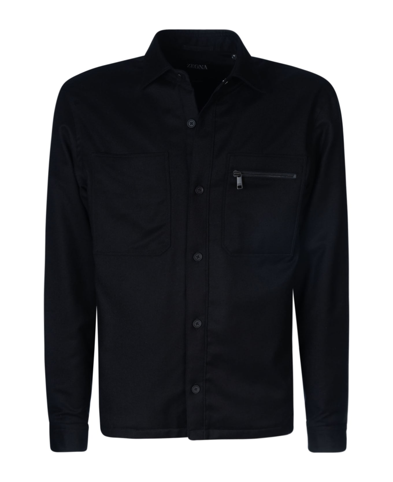 Zegna Two-pocket Buttoned Shirt - C