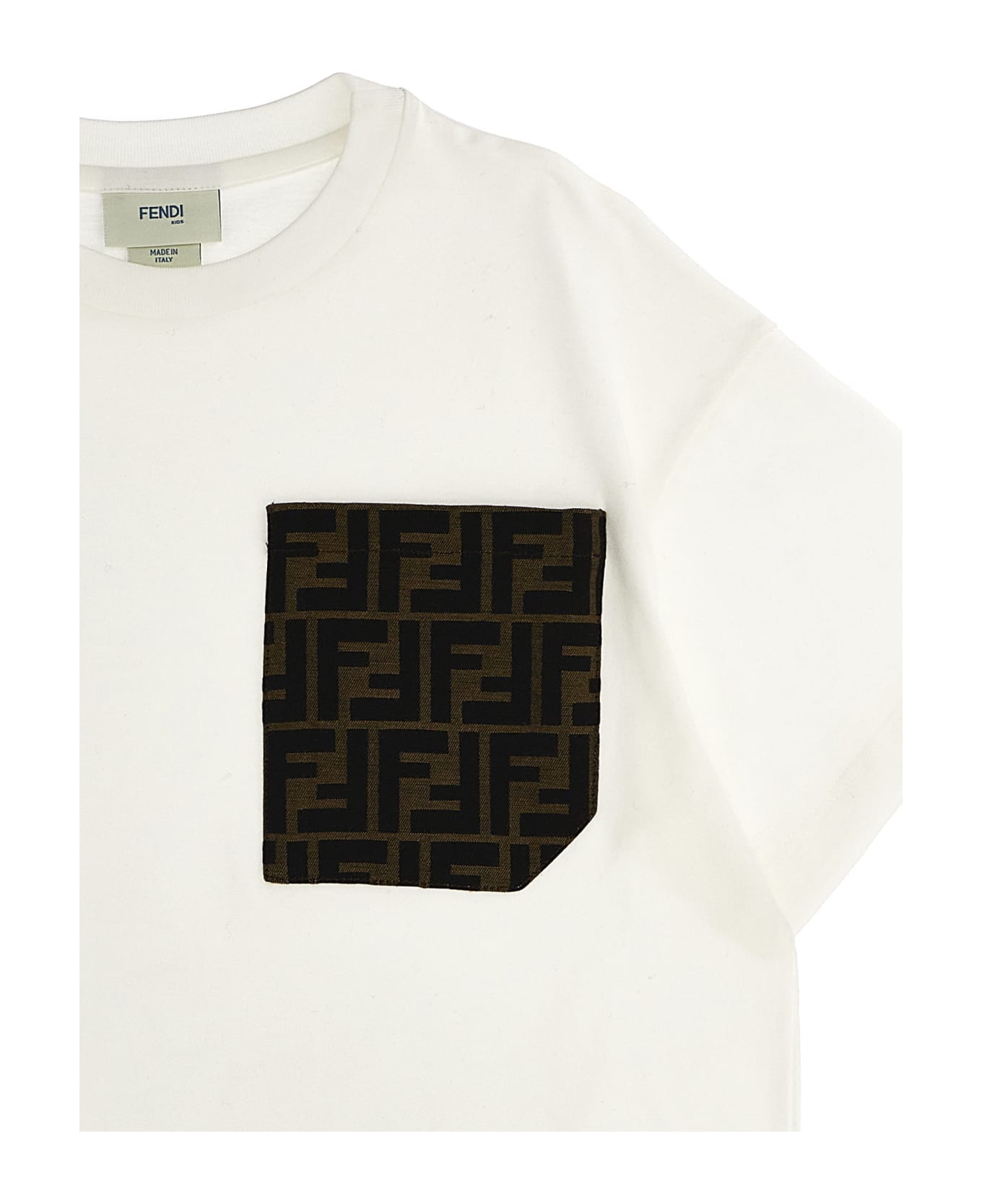 Fendi Jacquard Pocket T-shirt - White Tシャツ＆ポロシャツ