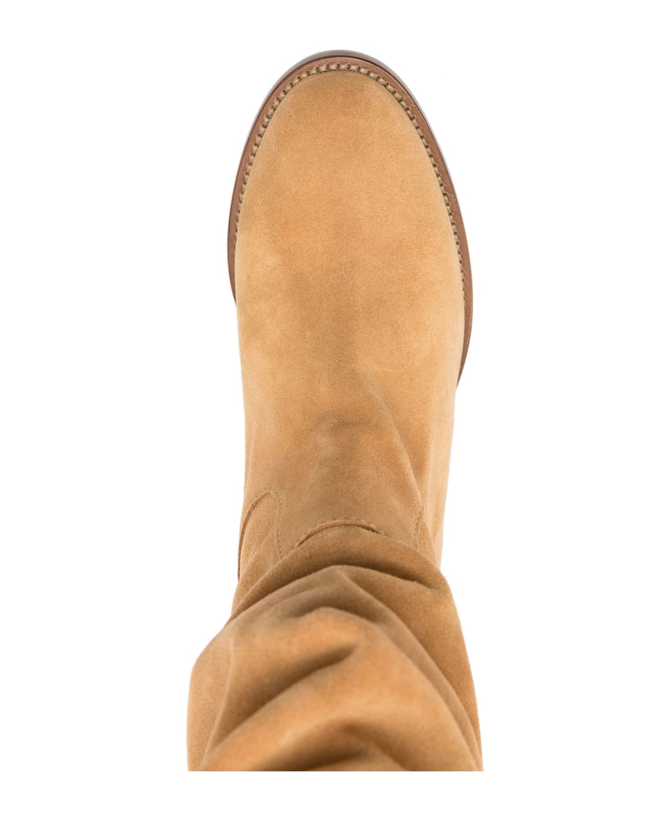 Via Roma 15 Camel Brown Suede Boots - Brown
