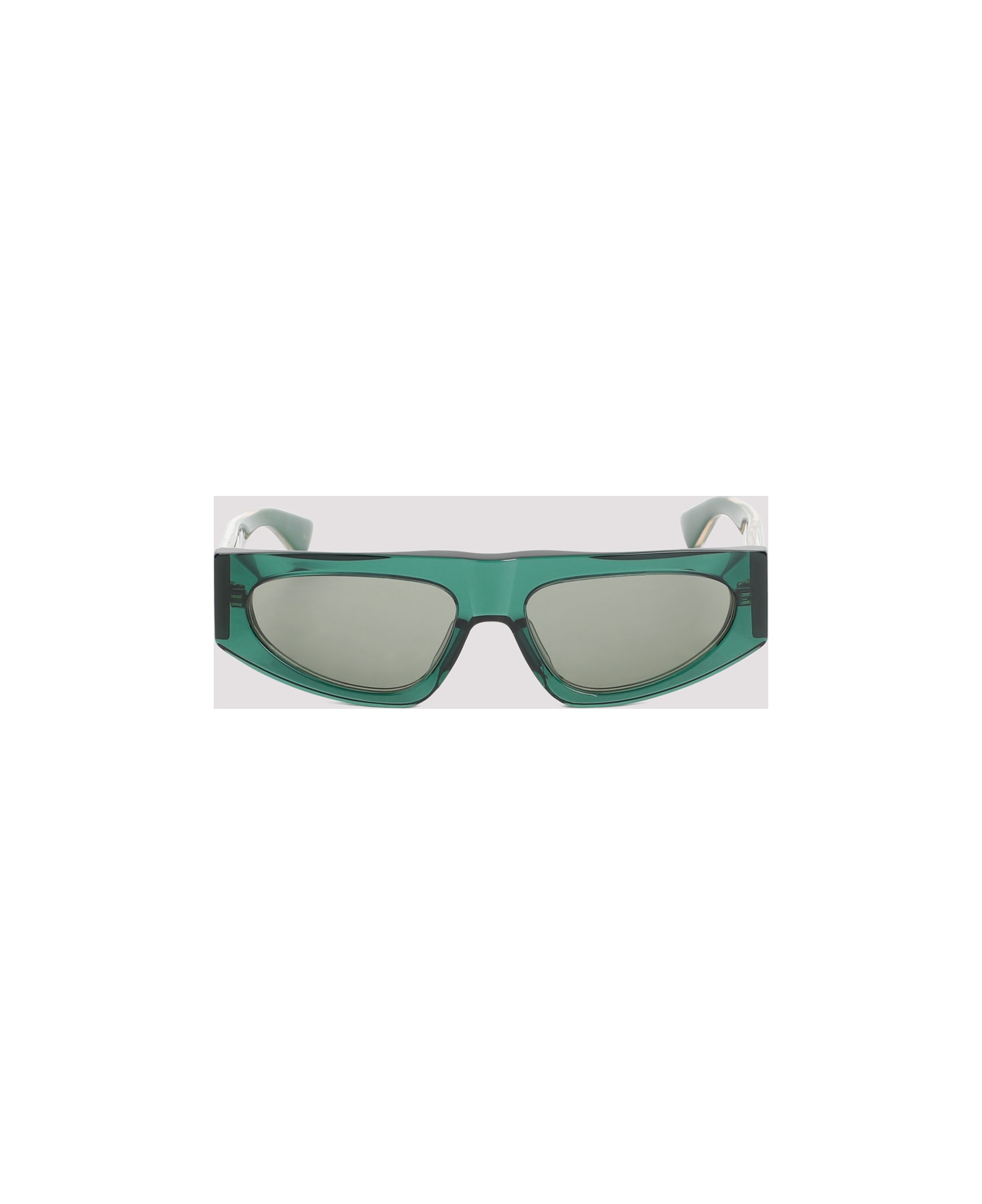 Bottega Veneta Acetate Sunglasses - Green Crystal Green