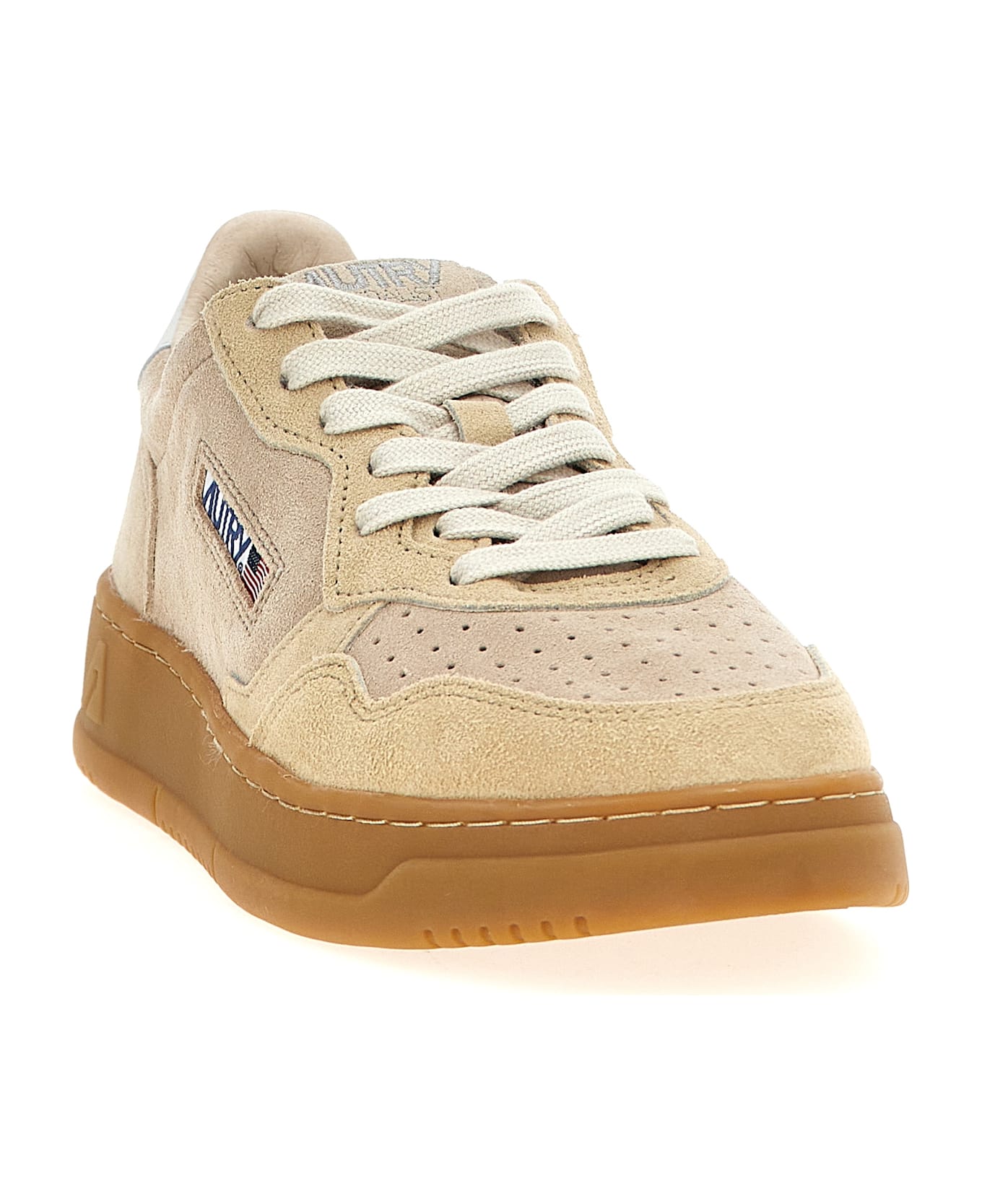 Autry 'medalist Low' Sneakers - BEIGE