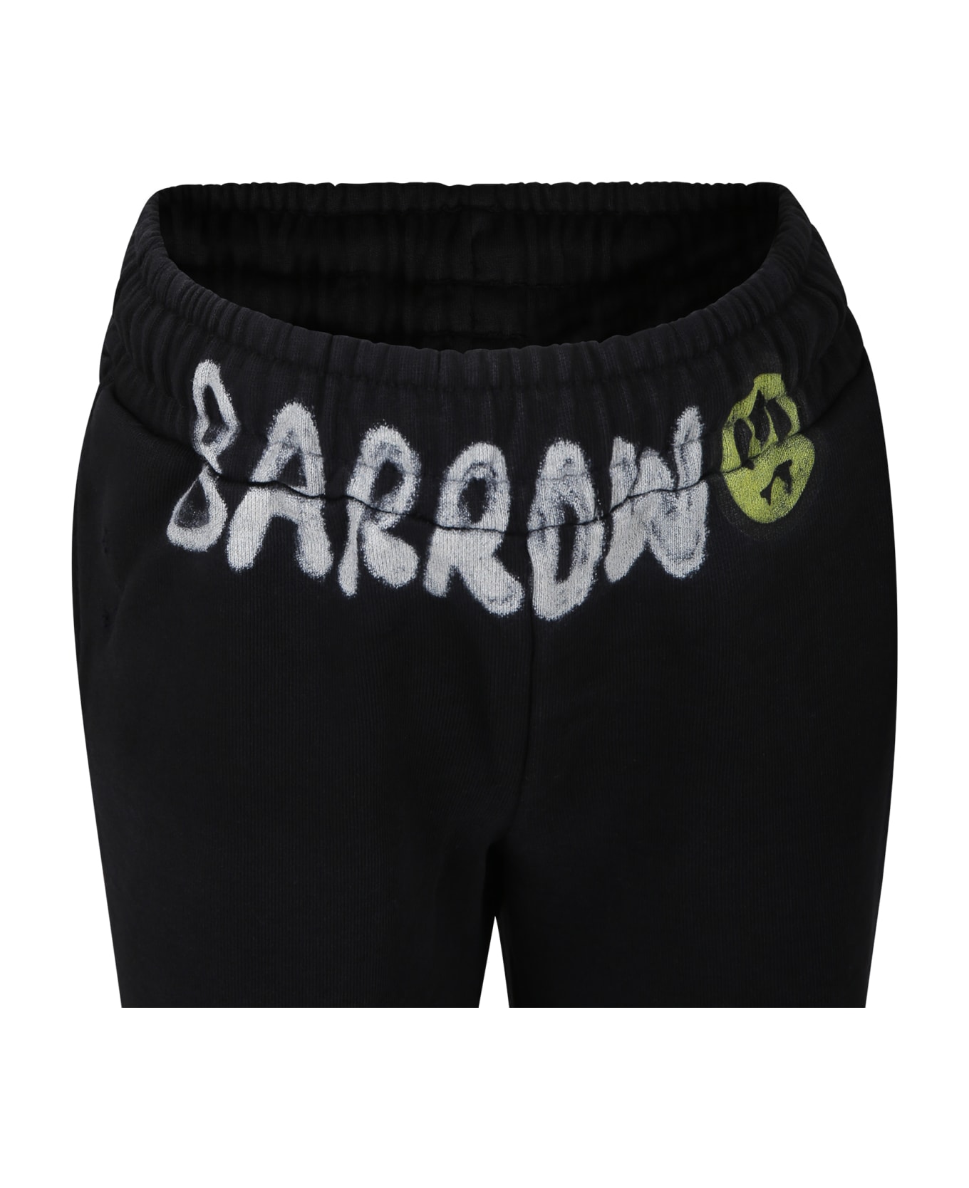Barrow Black Sports Trousers For Boy With Logo - Black