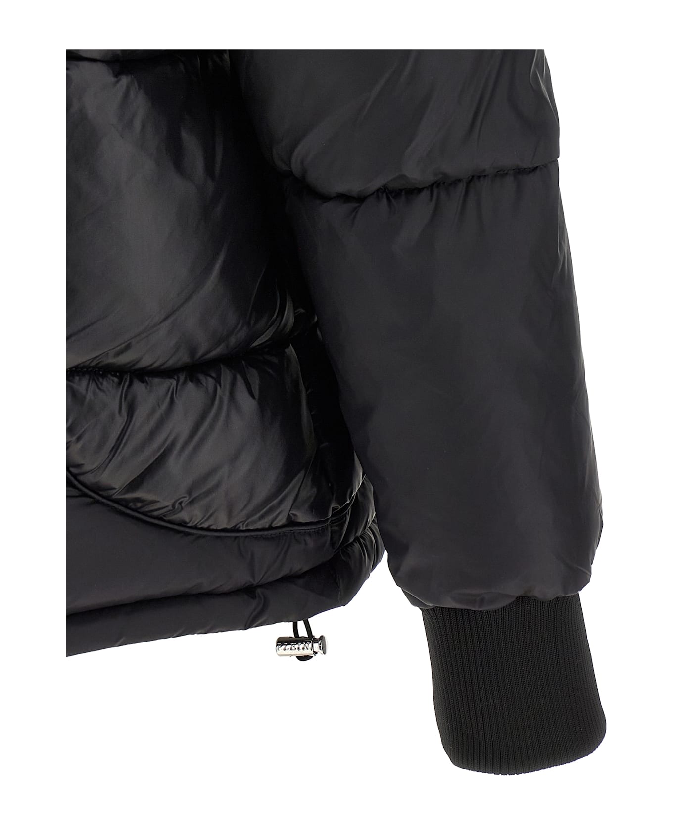 Philipp Plein Logo Patch Down Jacket - BLACK