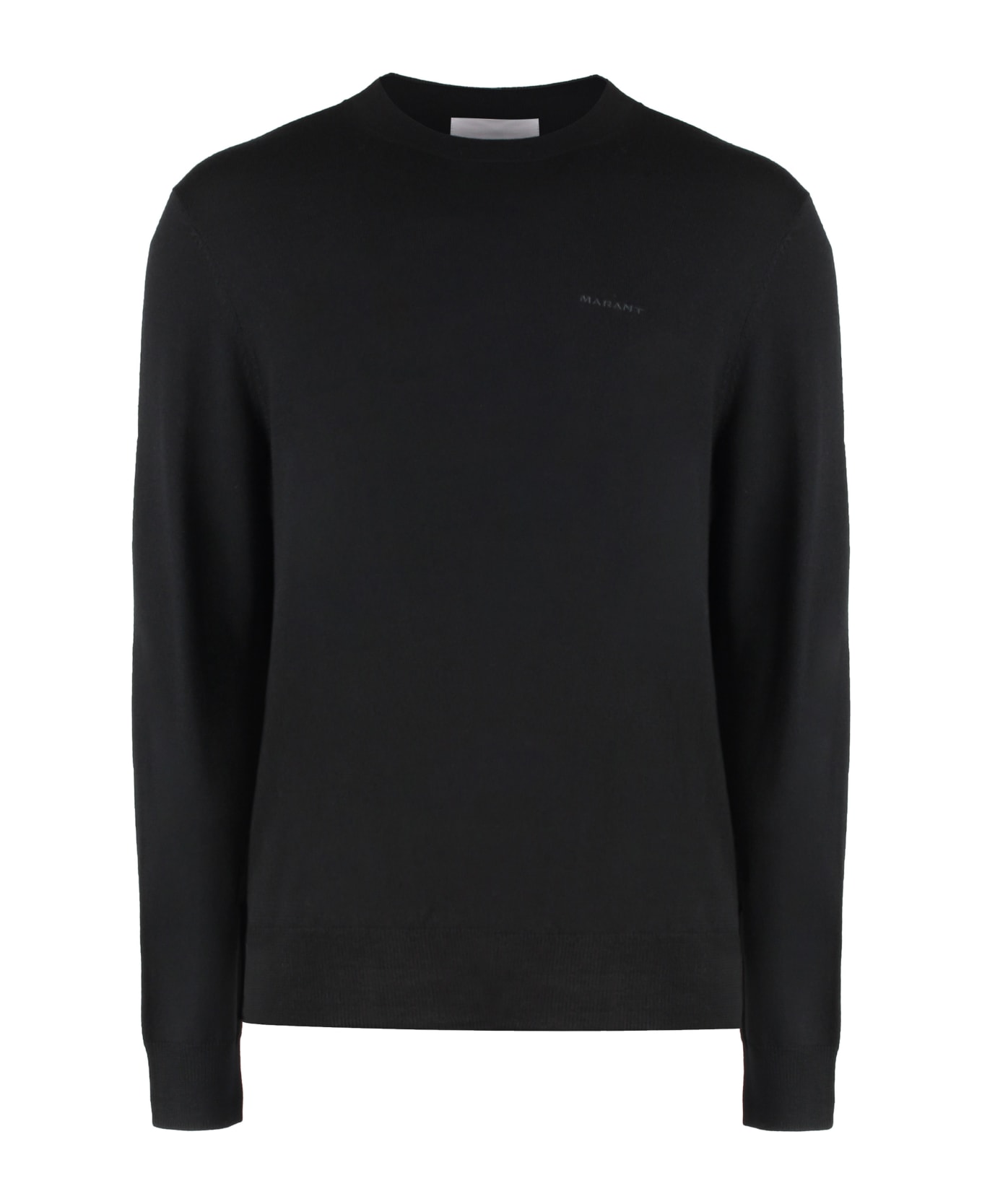 Isabel Marant Basile Merino Wool Crew-neck Sweater - black