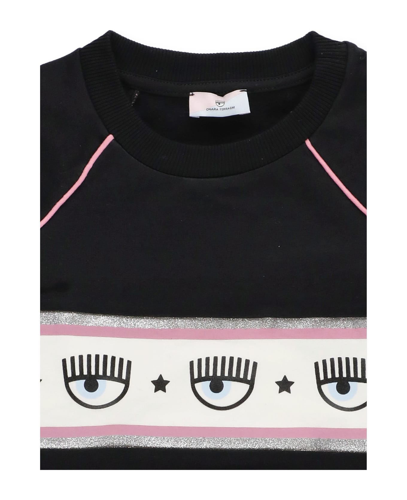 Chiara Ferragni Maxi Logo Sweatshirt - Black ニットウェア＆スウェットシャツ