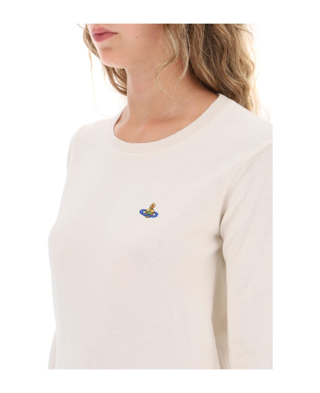 Vivienne Westwood Embroidered Logo Pullover - Beige
