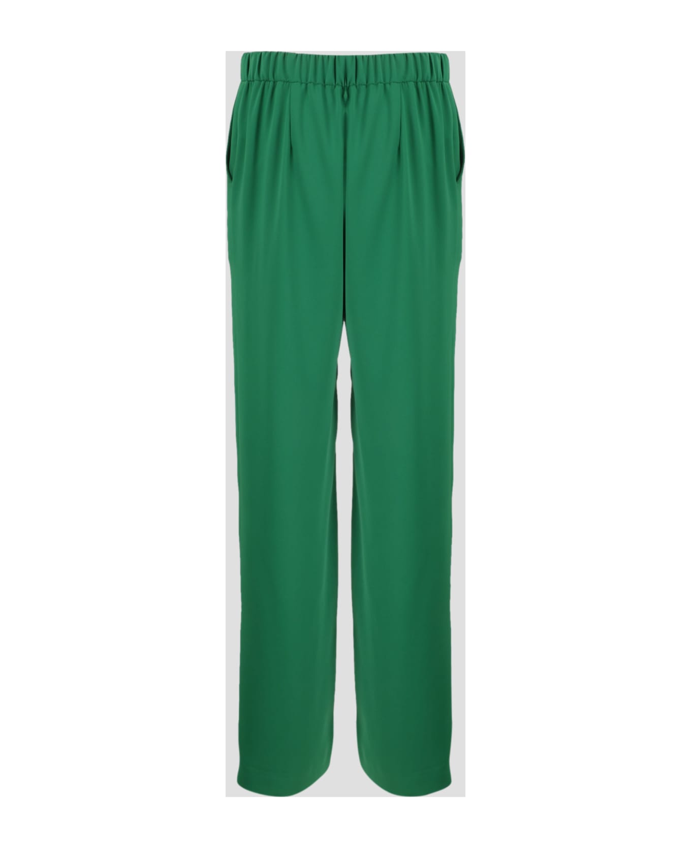 Parosh Panty Wide Leg Trousers - Green ボトムス