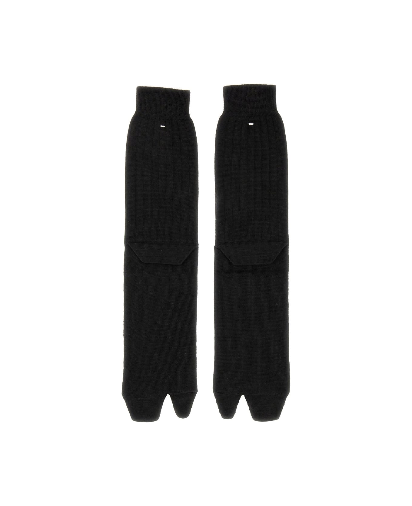 Maison Margiela Tabi Socks. - BLACK