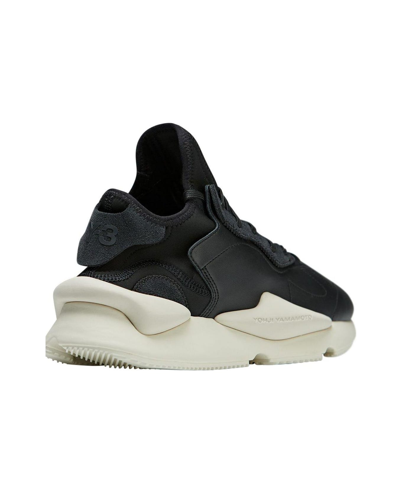 Y-3 Panelled Lace-up Sneakers Sneakers - BLACK