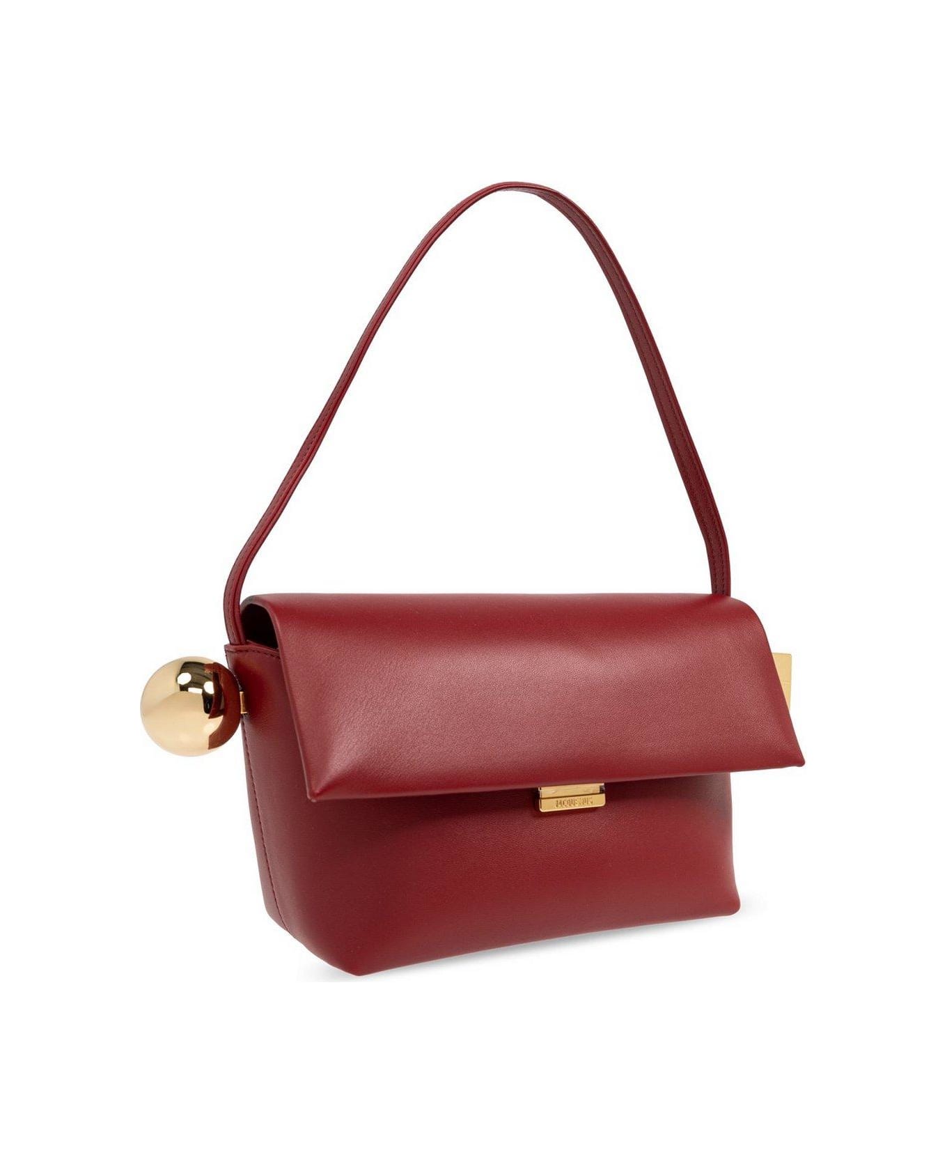 Jacquemus Le Rond Carré Logo Detailed Shoulder Bag - Red