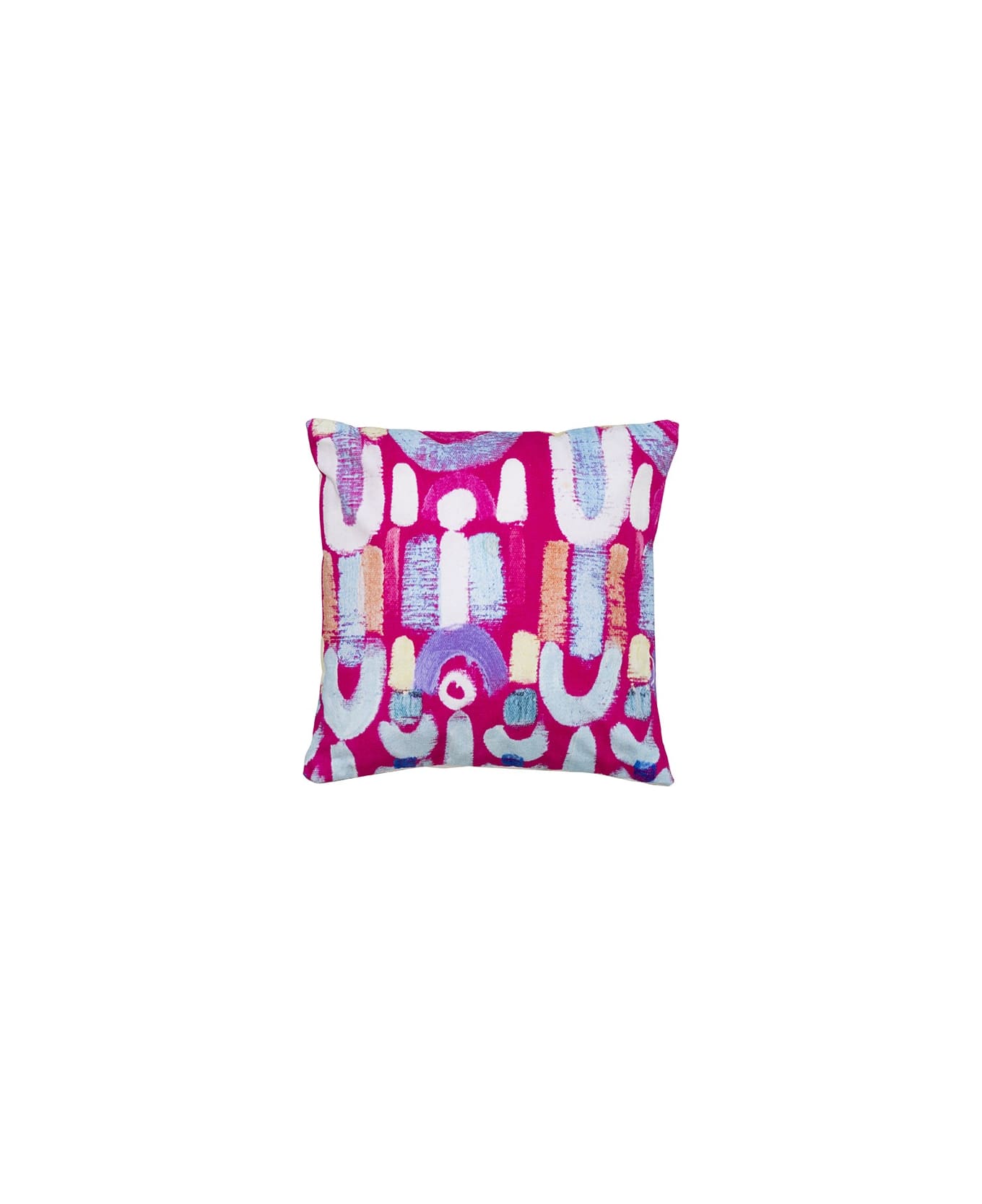 Le Botteghe su Gologone Printed Cushions 60x60 Cm - Fuchsia   クッション