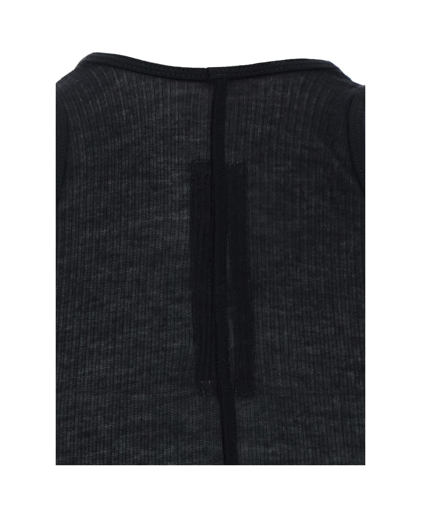 Rick Owens Black Semi-transparent Sheath Dress - Black