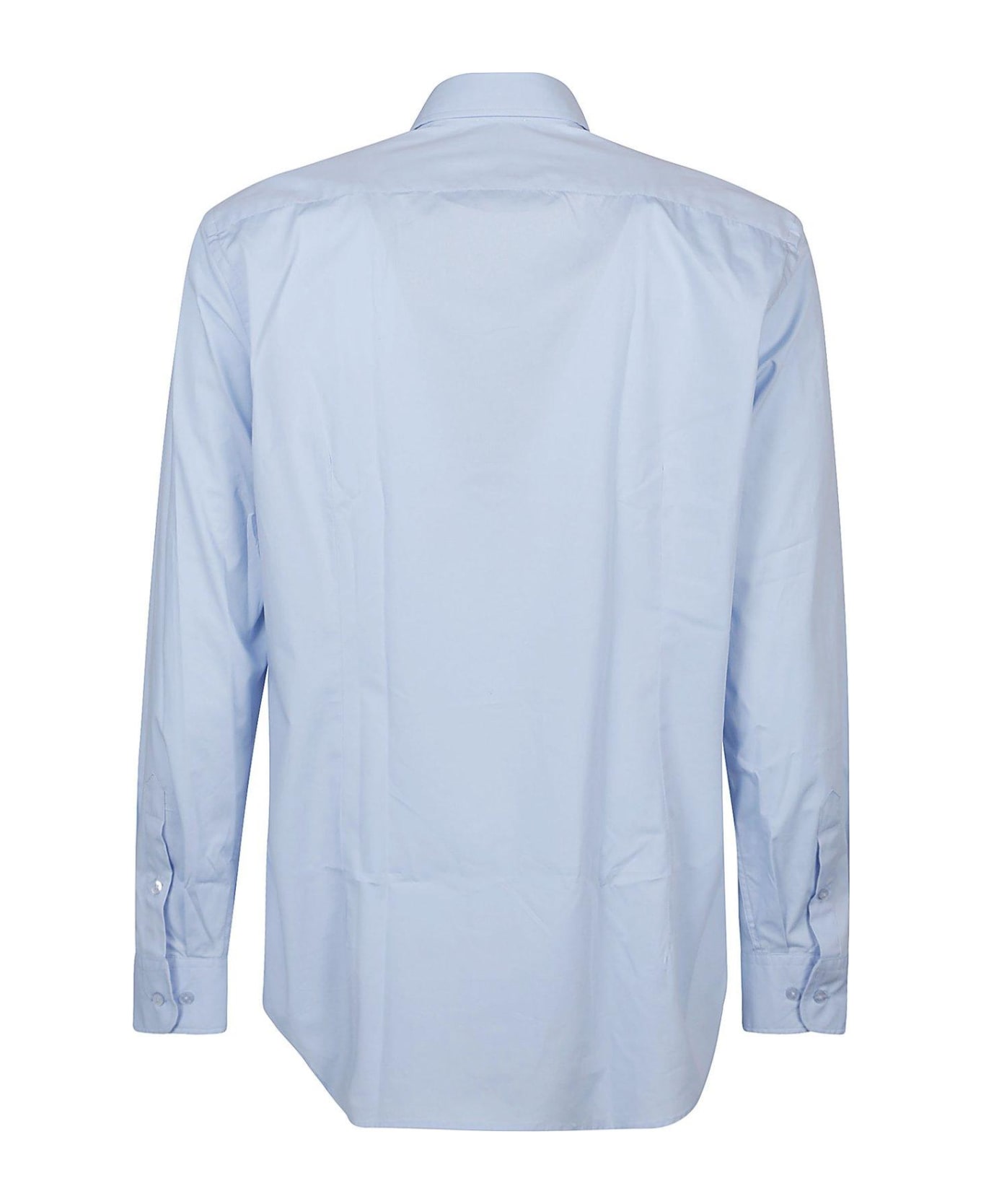 Etro Pegaso Embroidered Buttoned Shirt - Clear Blue