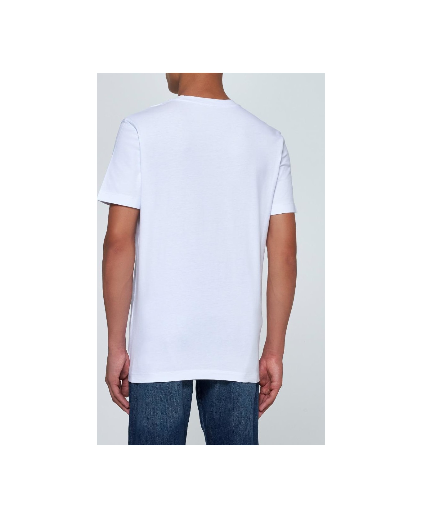 Moncler Logo Cotton T-shirt - White